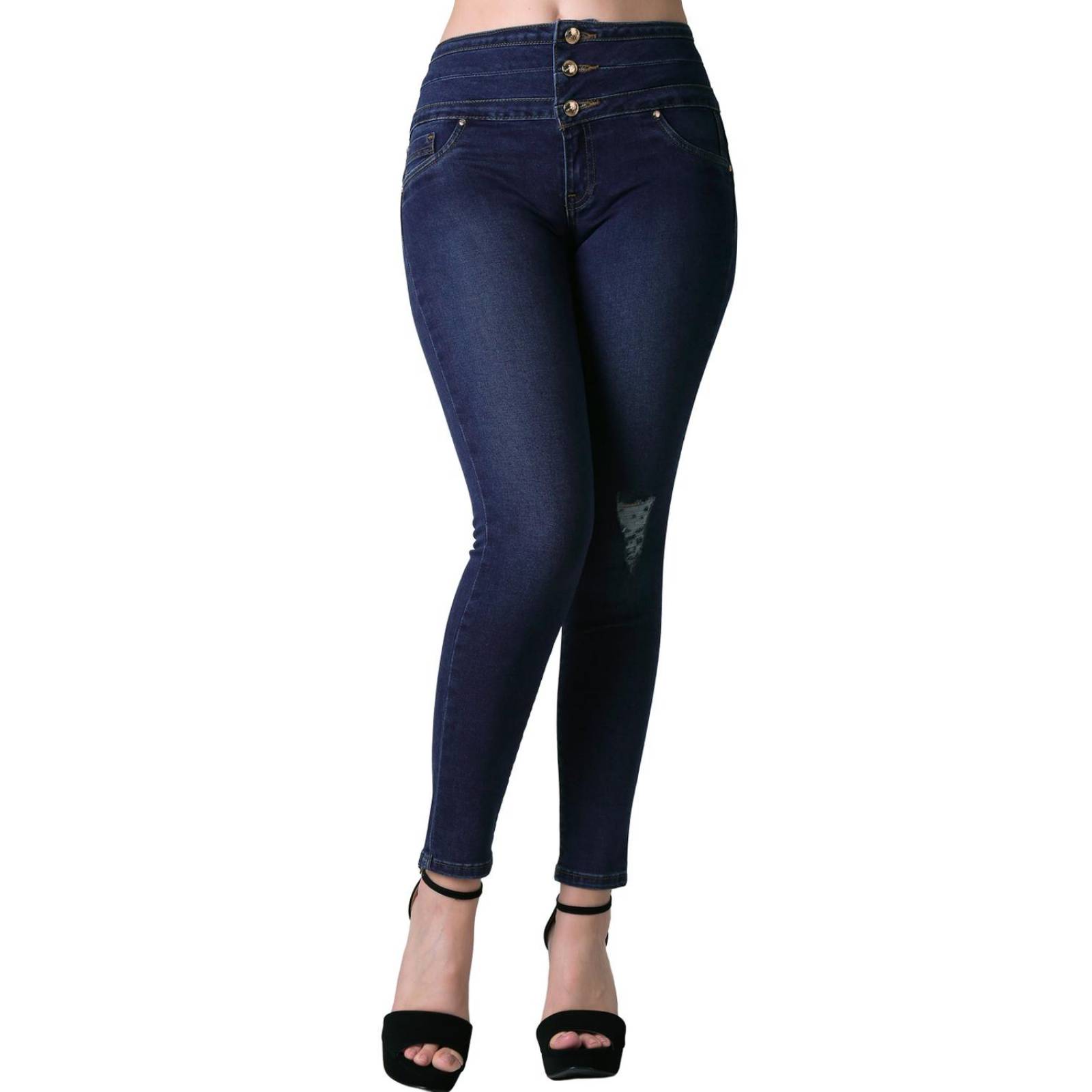 Jeans Mujer Moda Skinny Azul Furor 62106616 