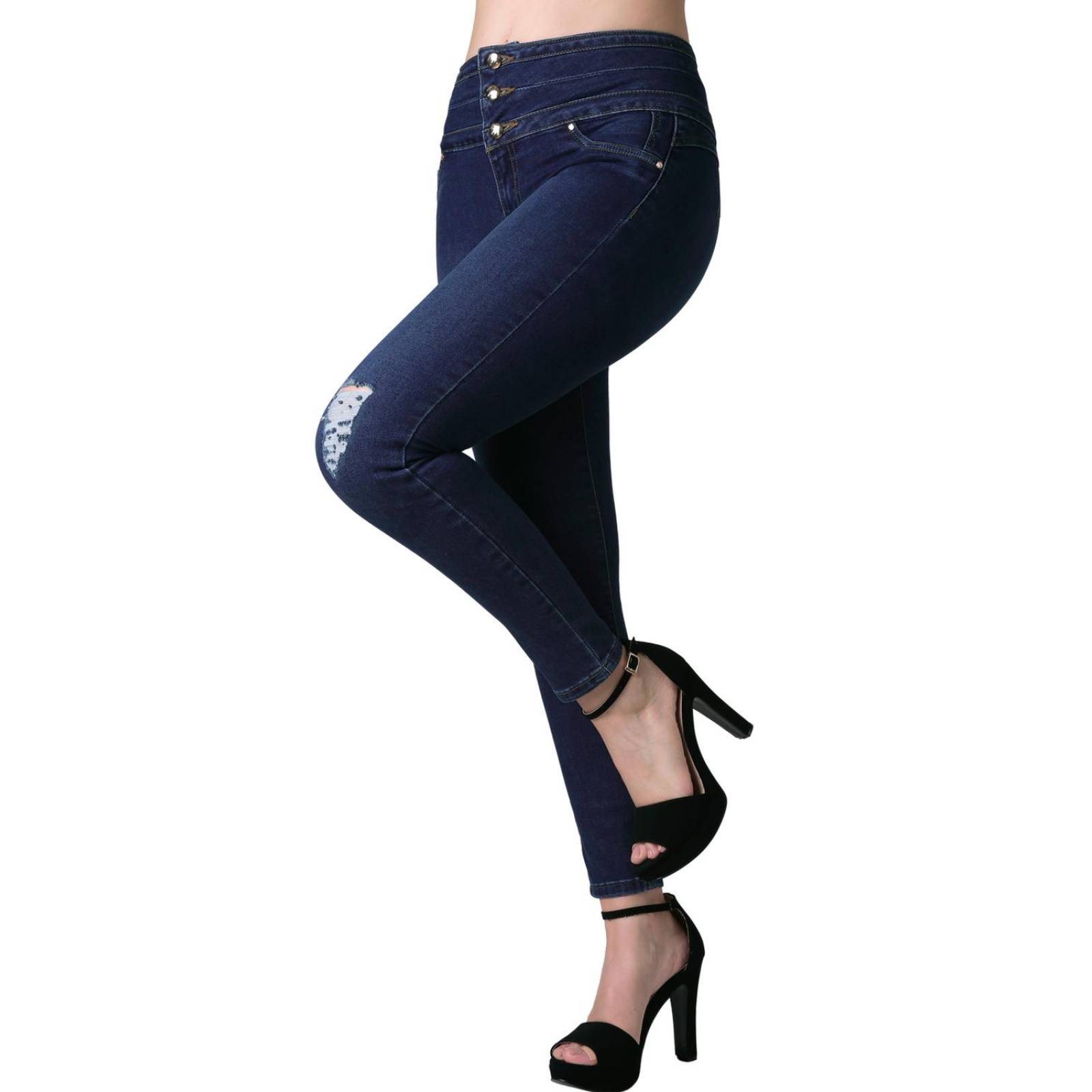 Jeans Mujer Moda Skinny Azul Furor 62106616 