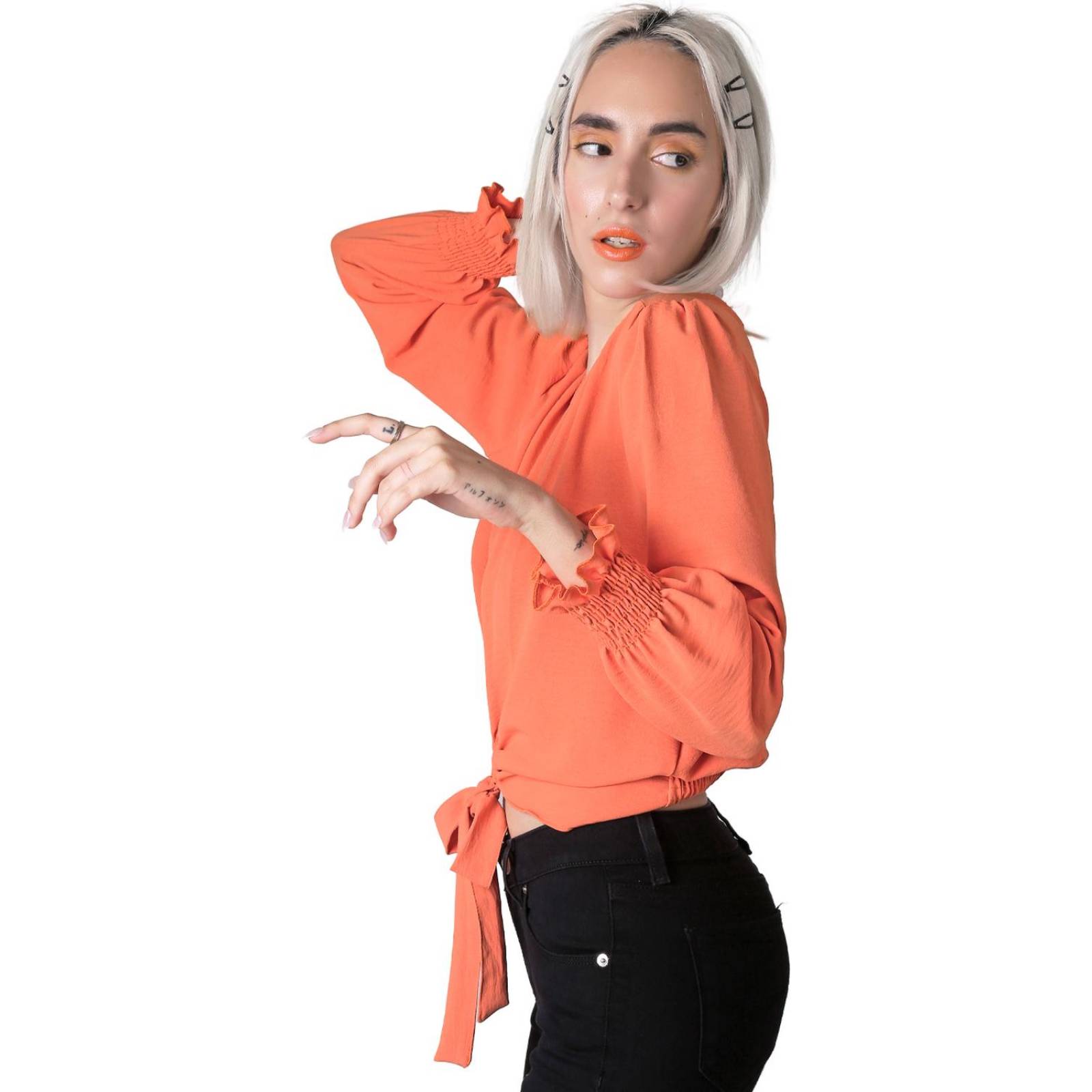 Blusa Mujer Naranja Stfashion 64104669 .