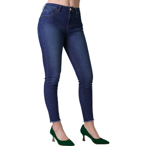 Jeans Moda Skinny Mujer Azul Furor Estela 62106439 
