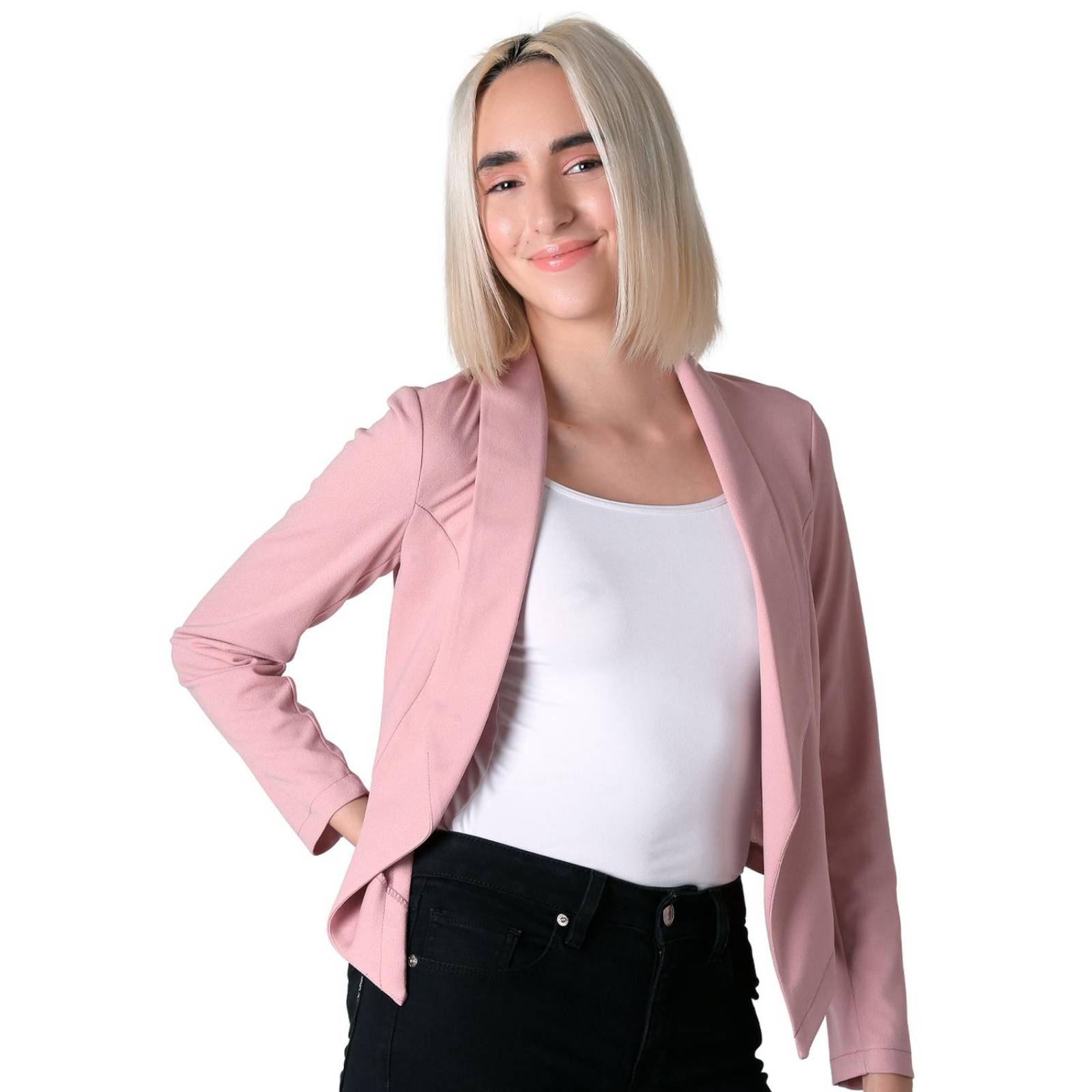 Saco Blazer Mujer Rosa Stfashion 64104751 