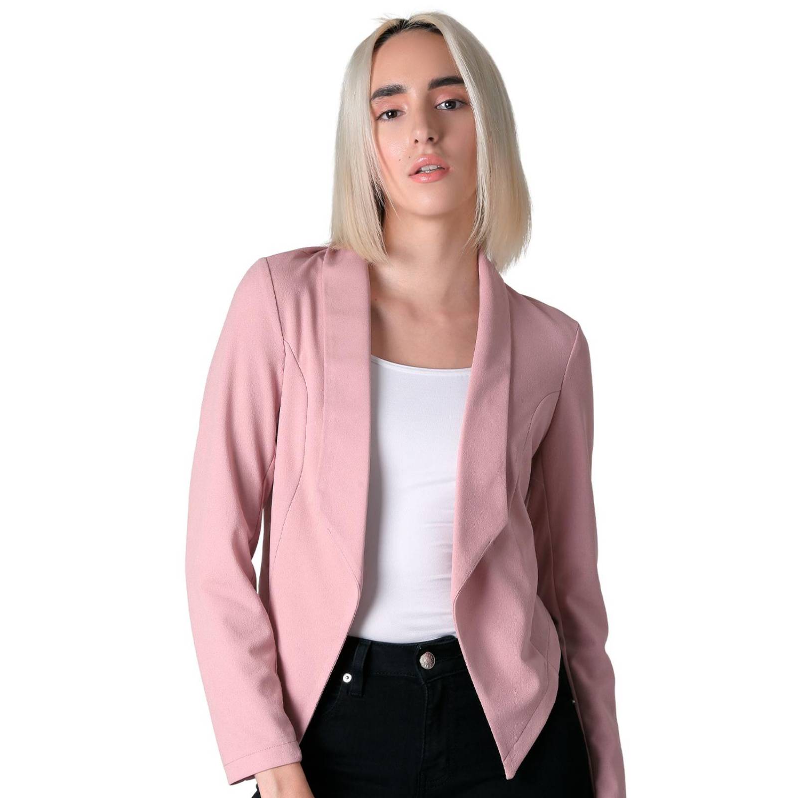 Saco Blazer Mujer Rosa Stfashion 64104751 