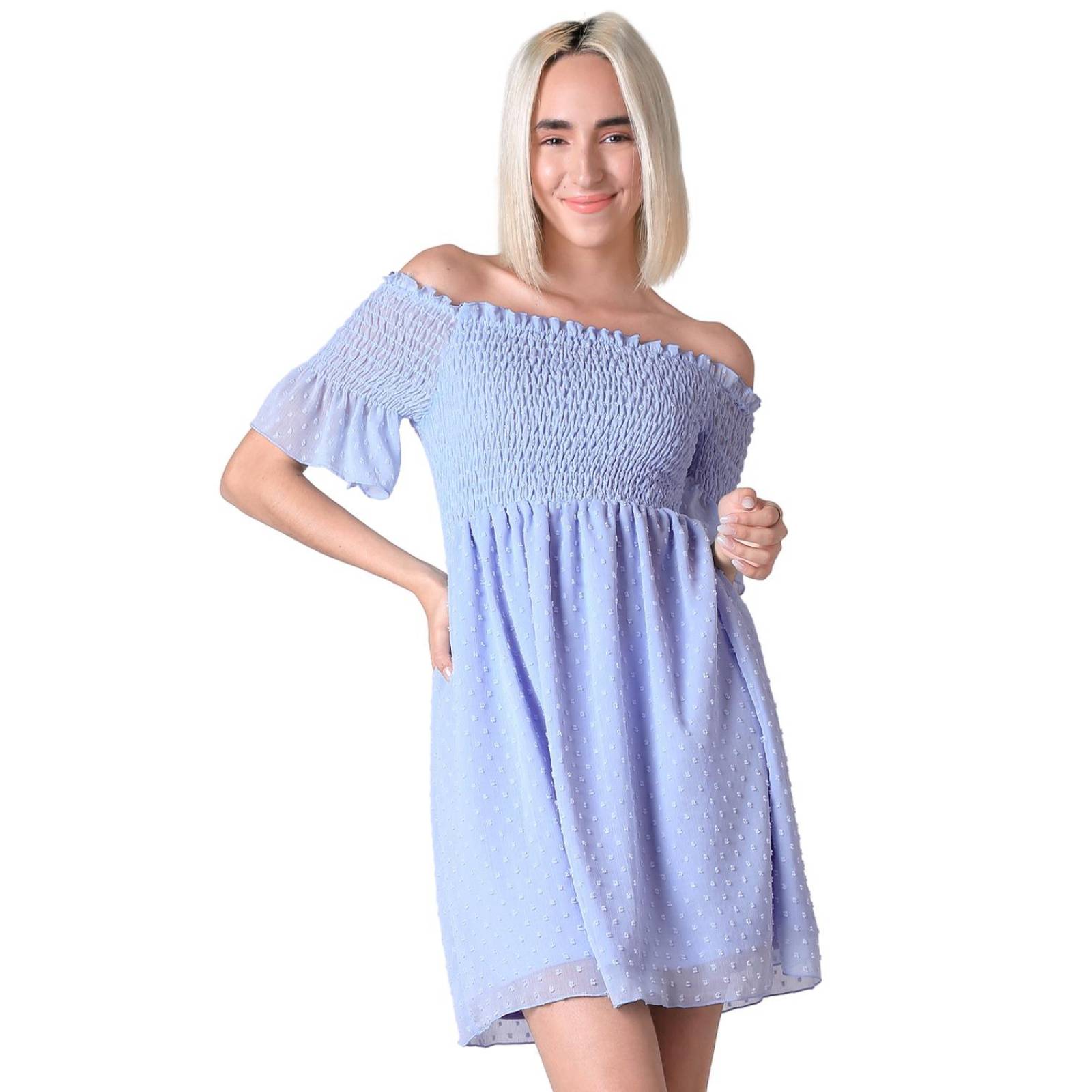 Vestido Casual Mujer Azul Stfashion 64104774 