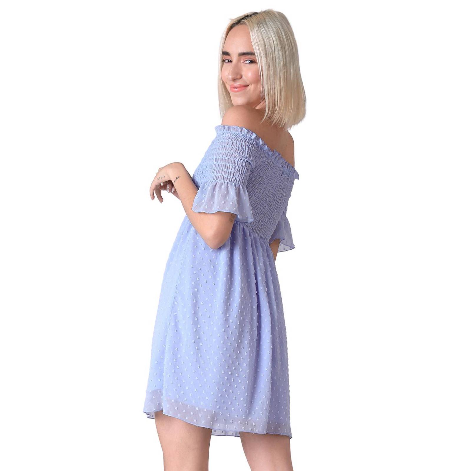 Vestido Casual Mujer Azul Stfashion 64104774 