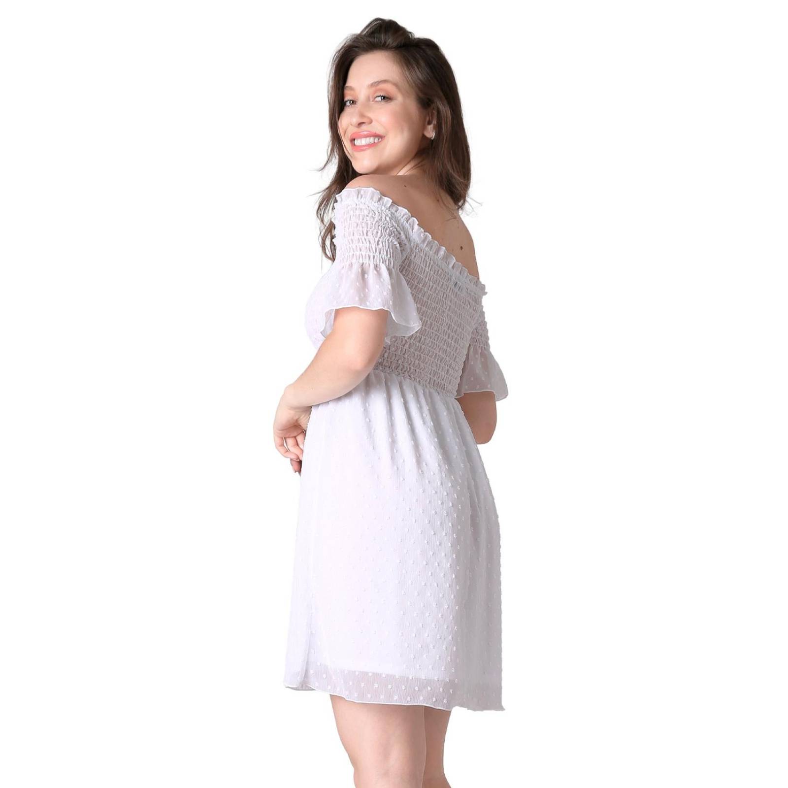 Vestido Mujer Casual Blanco Stfashion 64104775 .