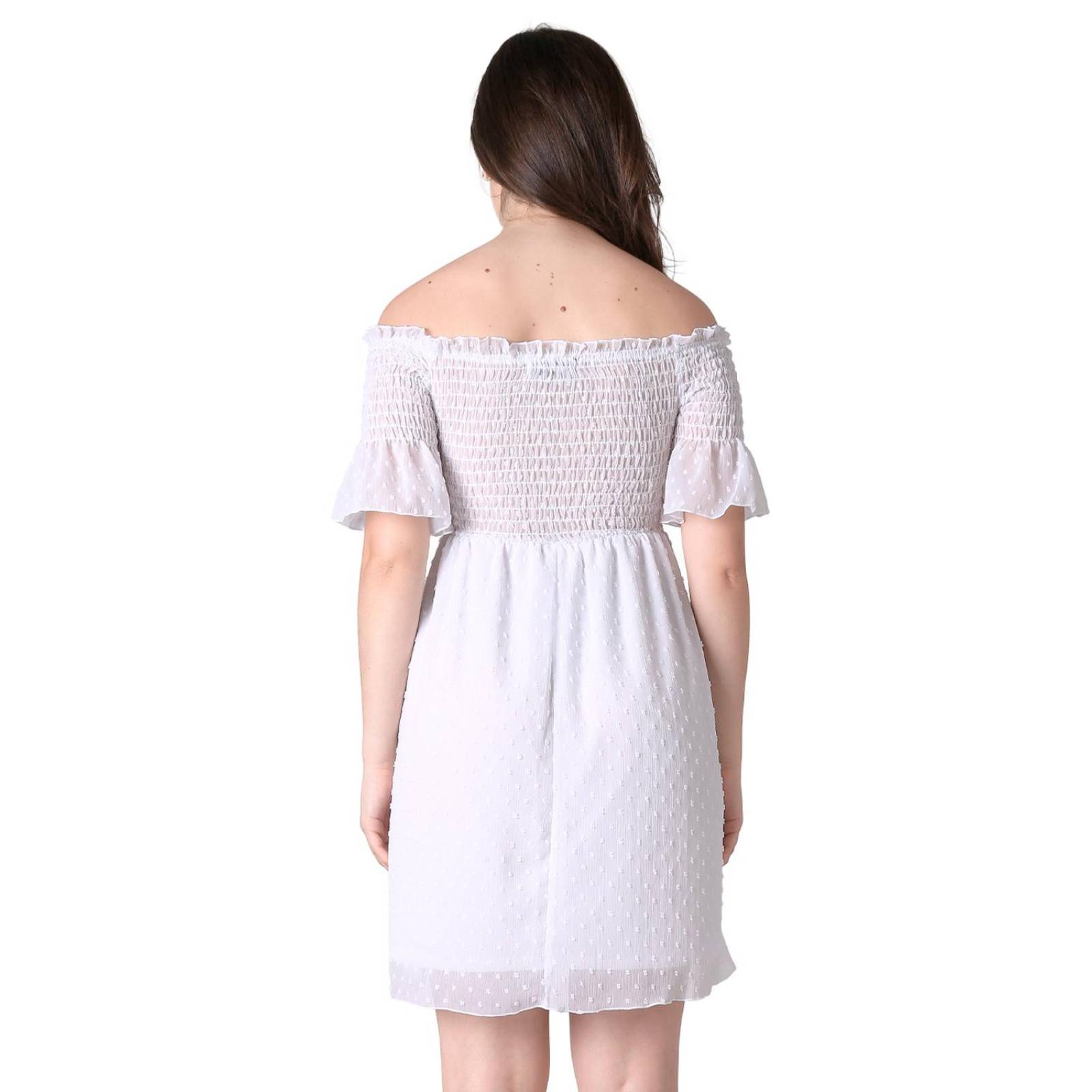 Vestido Mujer Casual Blanco Stfashion 64104775 .