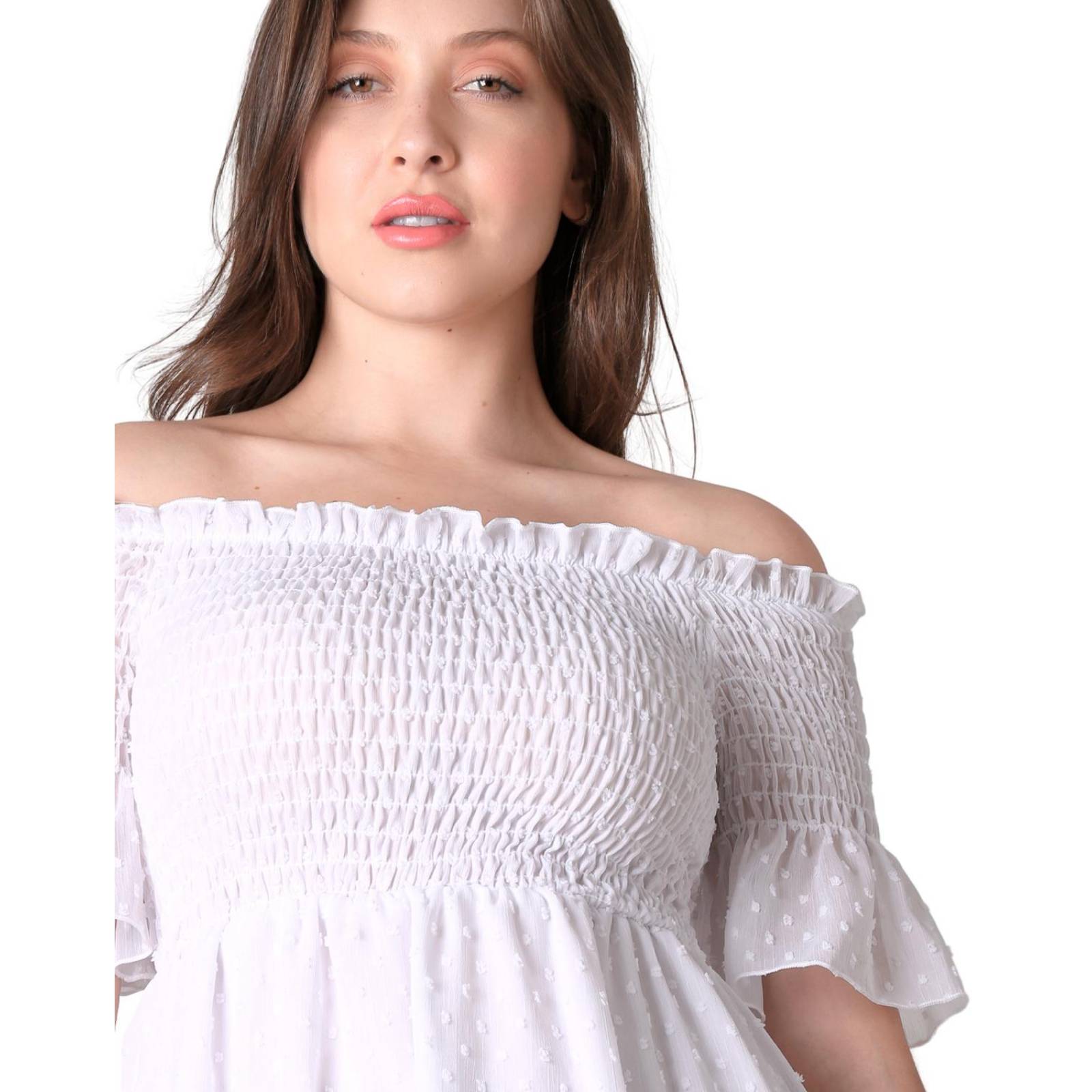 Vestido Mujer Casual Blanco Stfashion 64104775 .