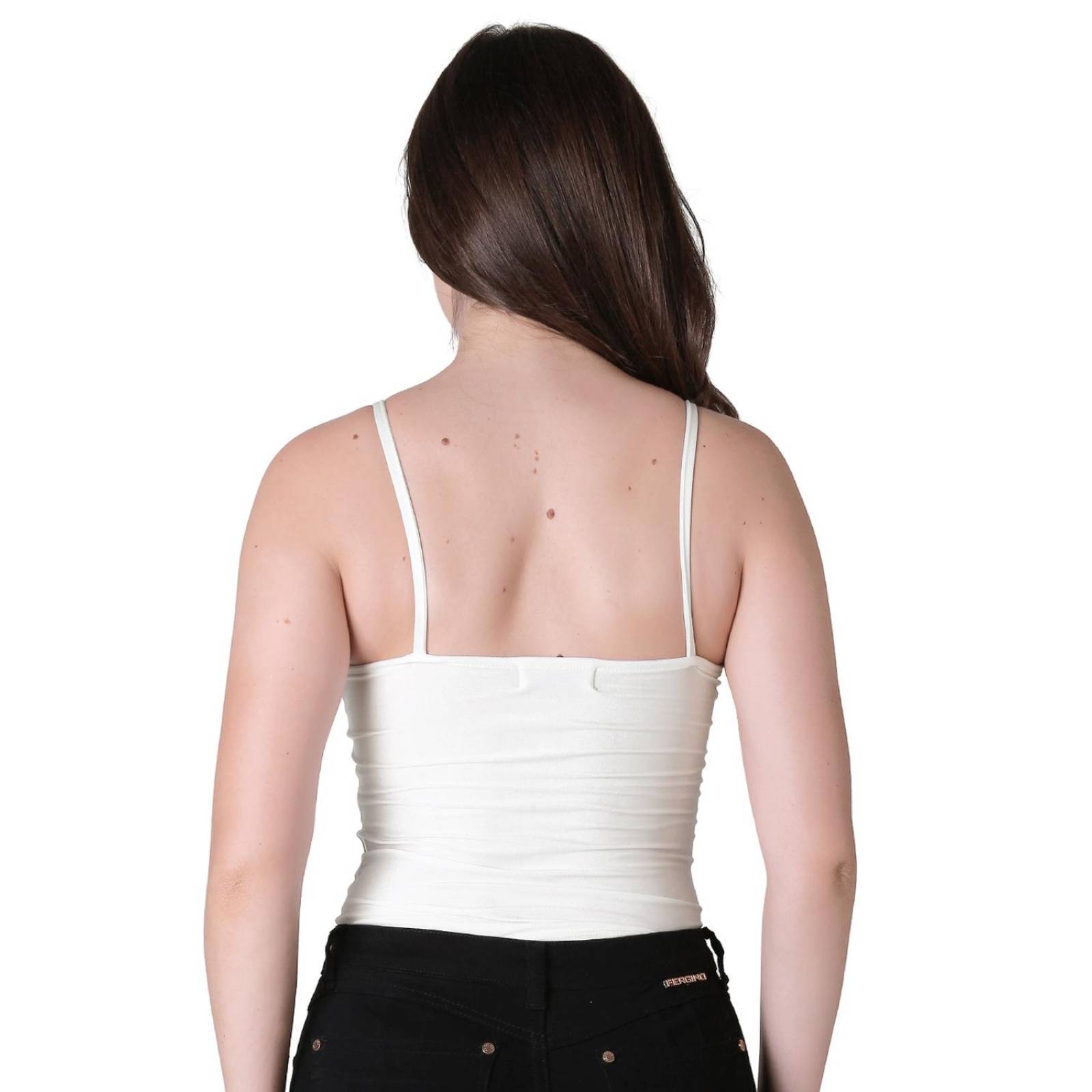 Playera Mujer Básico Top Blanco Stfashion 69704635 .