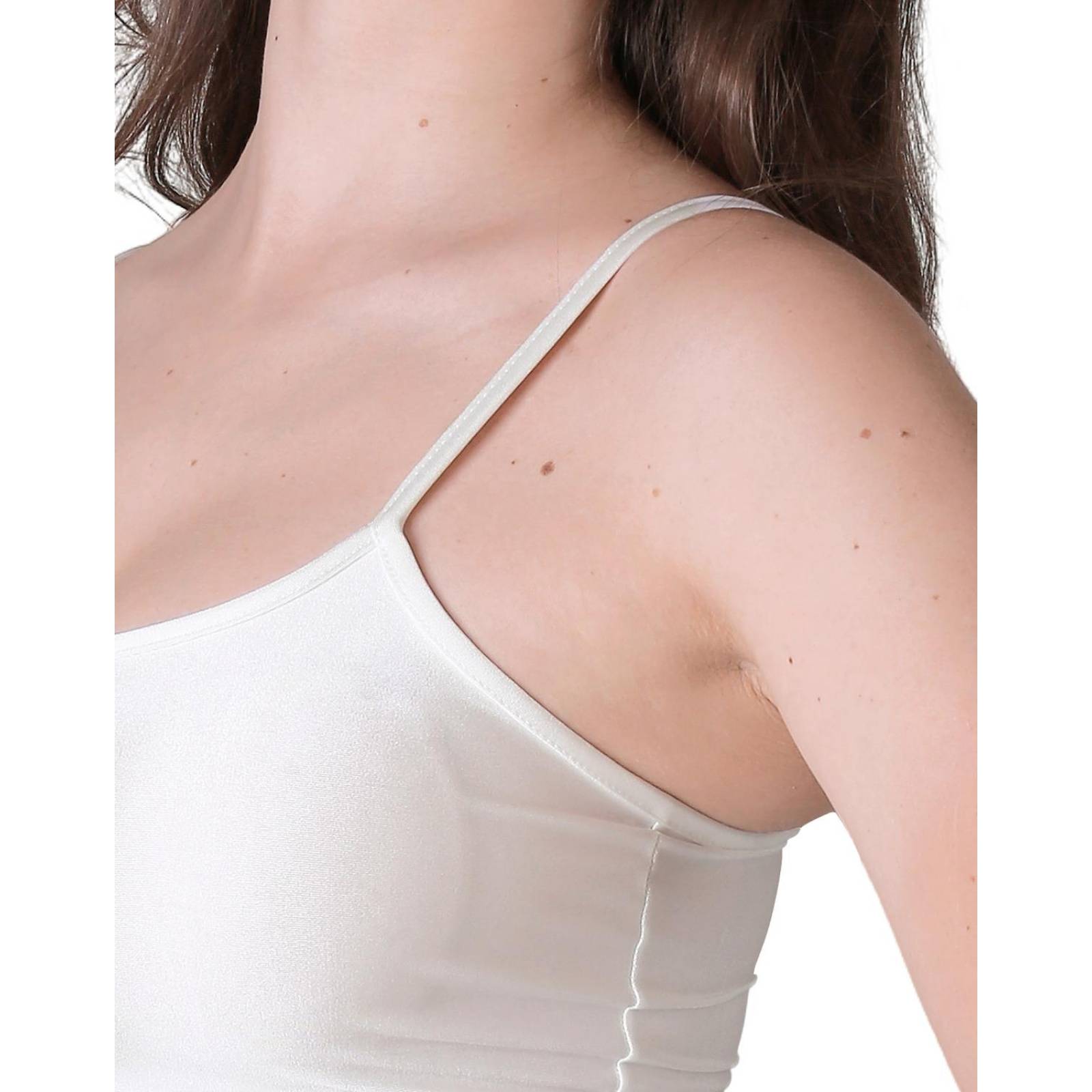 Playera Mujer Básico Top Blanco Stfashion 69704635 .