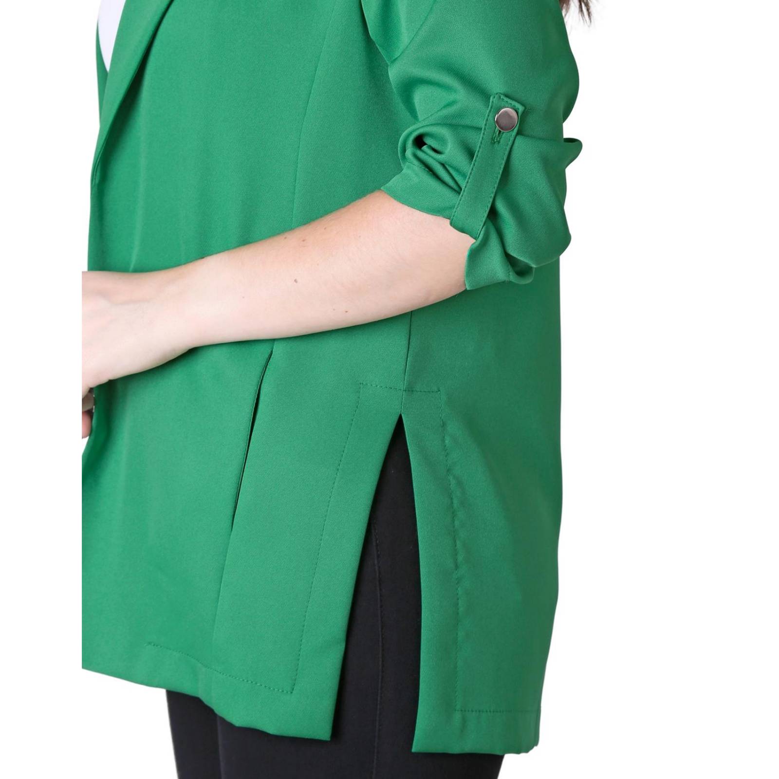 Saco Formal Blazer Mujer Verde Stfashion 79304602