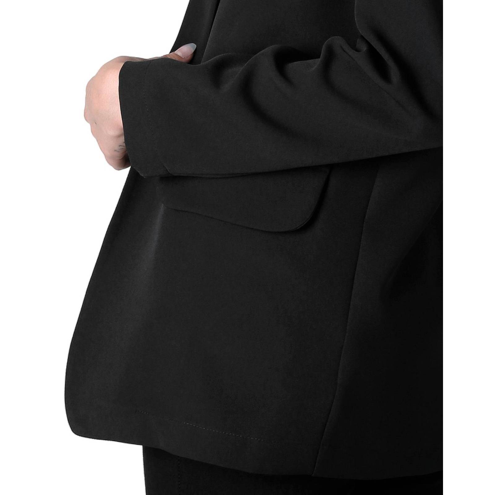 Saco Formal Blazer Mujer Negro Stfashion 72904623 