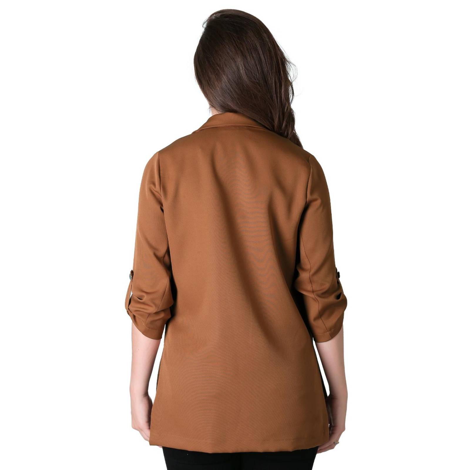 Saco Formal Blazer Mujer Café Stfashion 79304625 