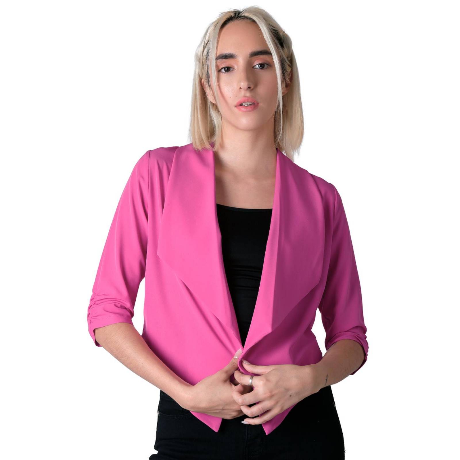 Saco Mujer Formal Blazer Rosa Stfashion 79304621 .