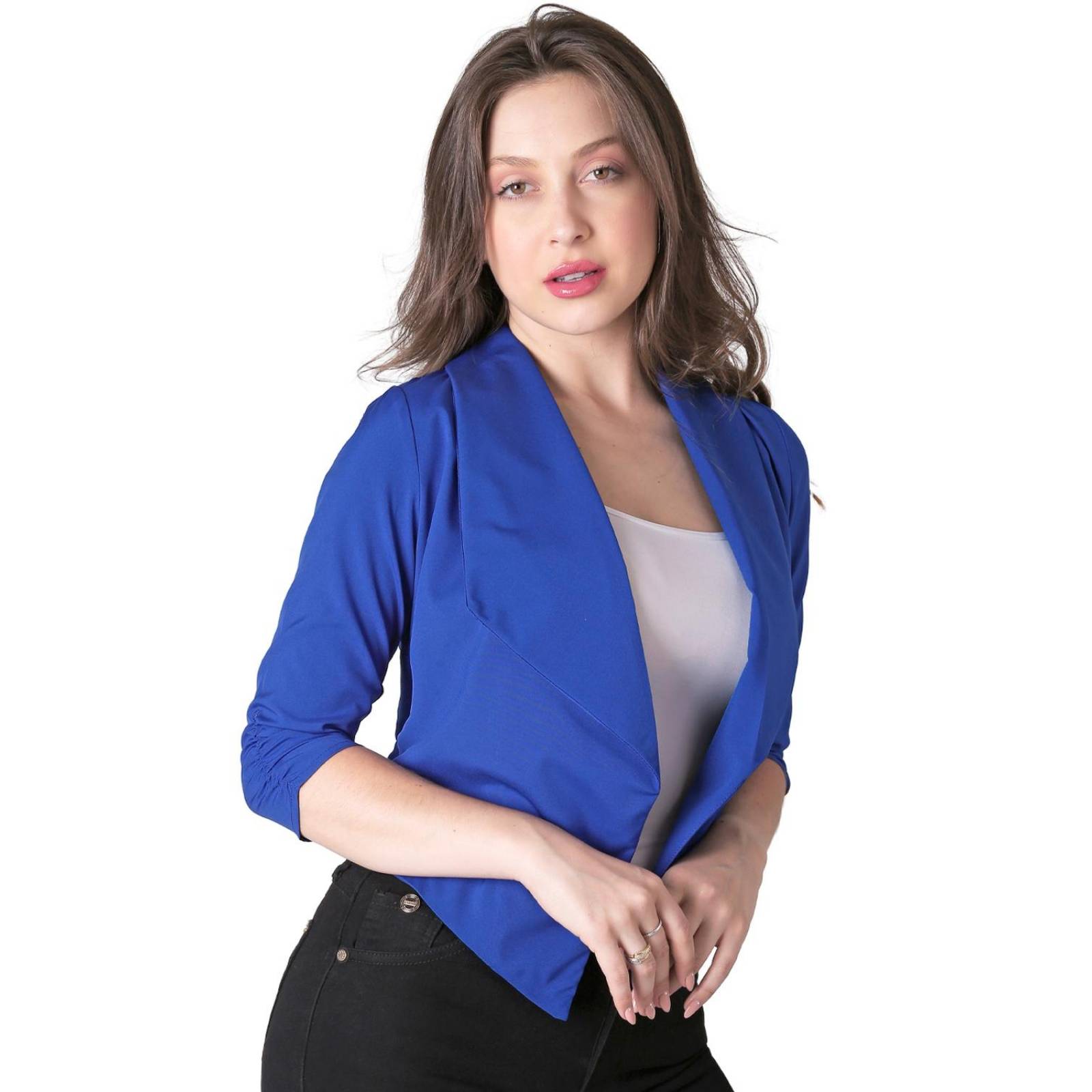Saco Formal Blazer Mujer Azul Stfashion 79304622 