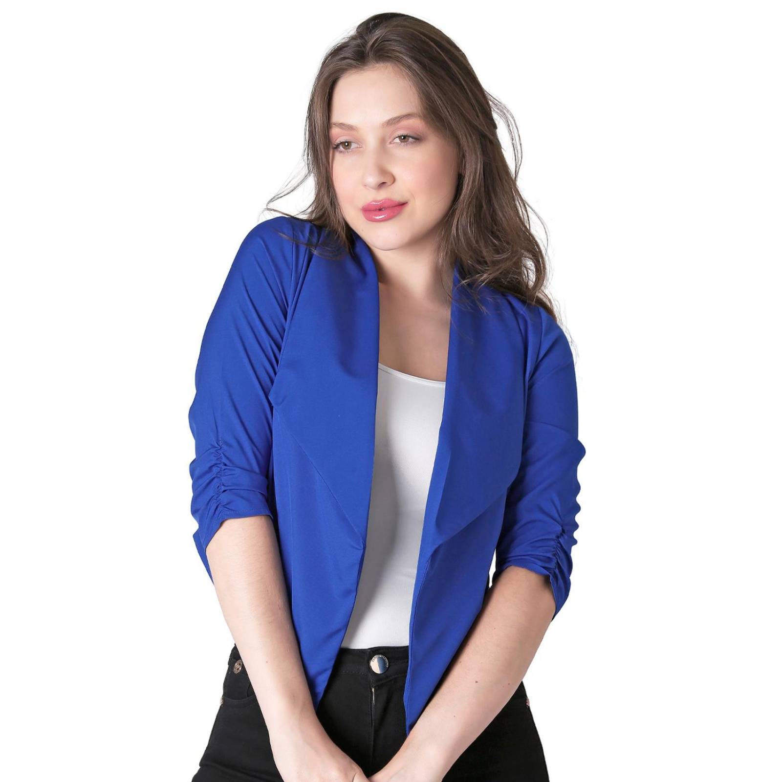 Saco Formal Blazer Mujer Azul Stfashion 79304622 