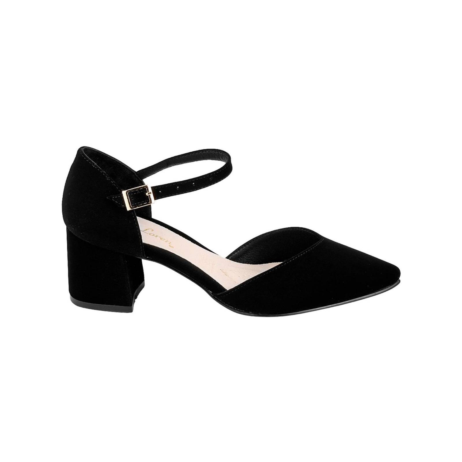 Zapatilla Mujer Tacón Negro Gina Loren 23803806