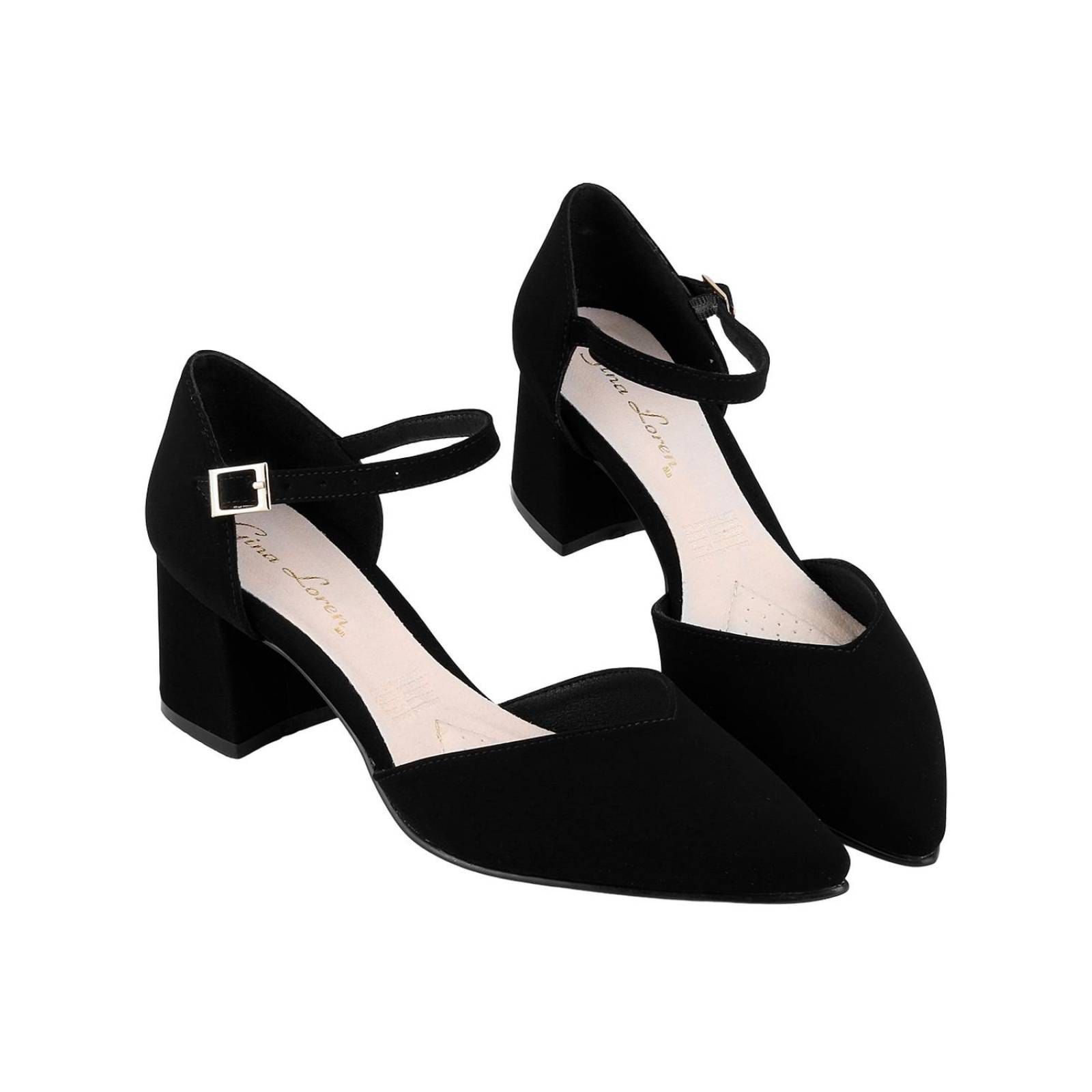 Zapatilla Mujer Tacón Negro Gina Loren 23803806