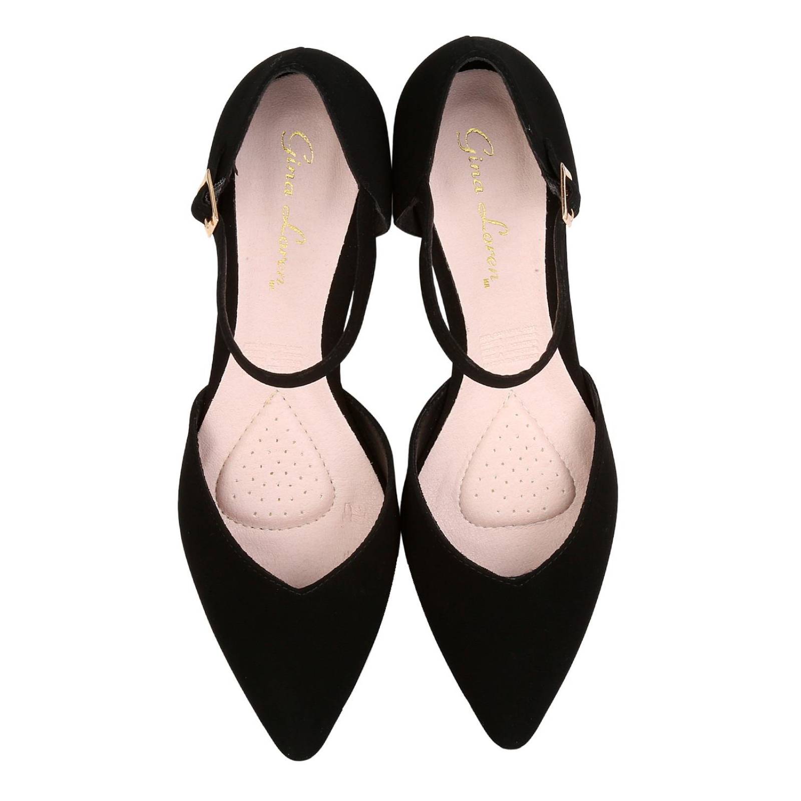 Zapatilla Mujer Tacón Negro Gina Loren 23803806