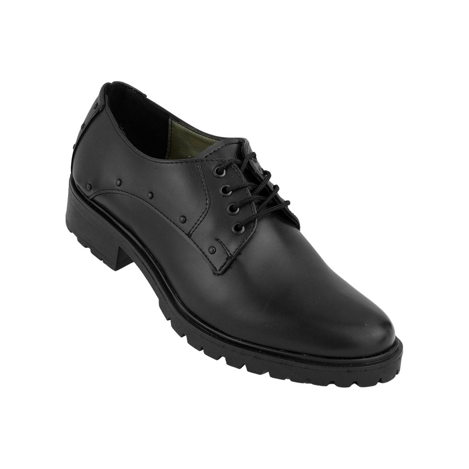 Zapato Mujer Oxford Vestir Tacón Negro Stfashion 12103800 
