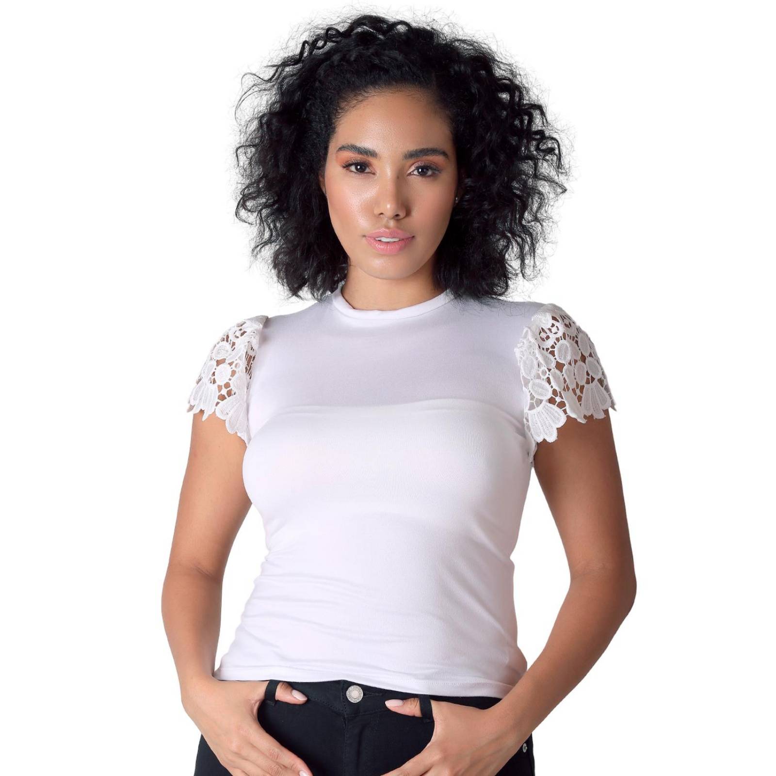 Blusas Blanca Mujer