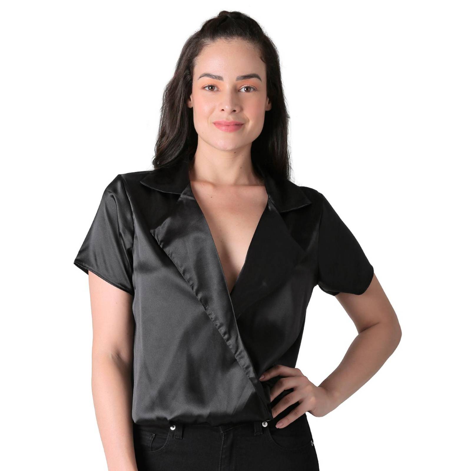 Blusa Mujer Negro Stfashion 64104765 .