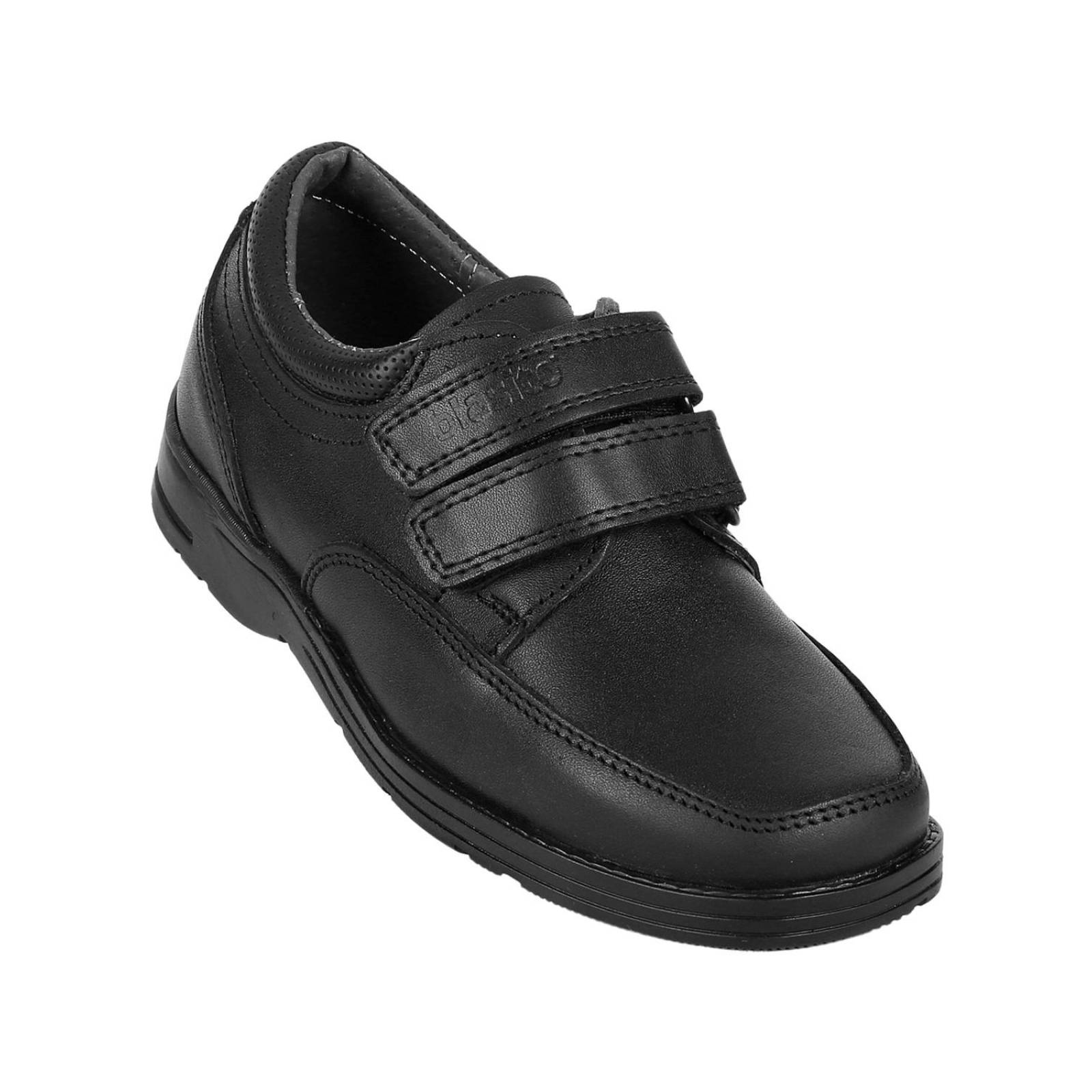 Zapato Niño Escolar Negro Piel Blasito 10603801 