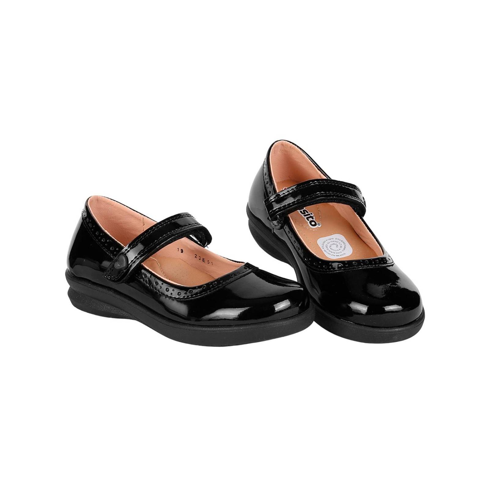 Zapato Niña Escolar Negro Blasito 10603800 