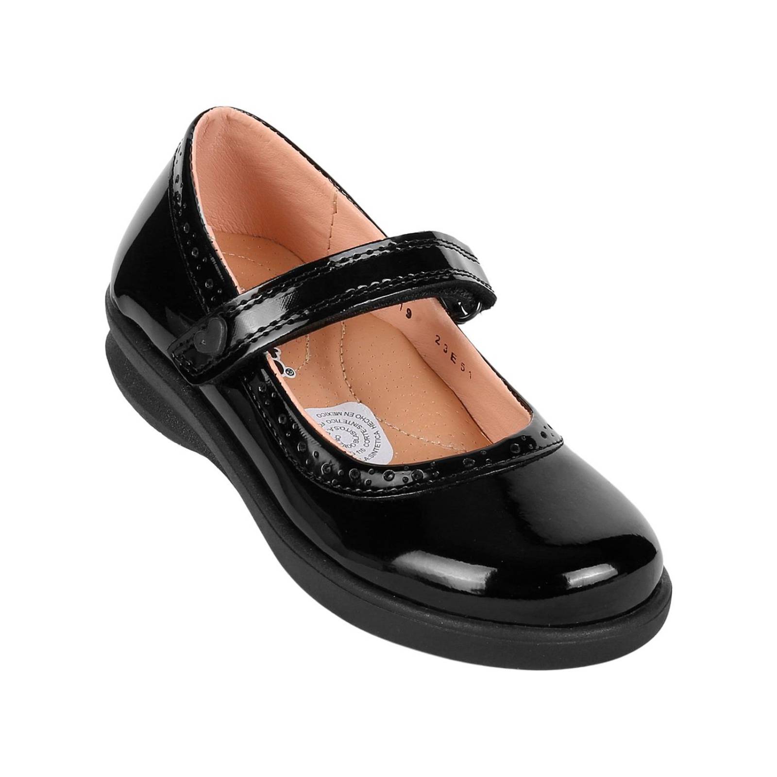 Zapato Niña Escolar Negro Blasito 10603800 
