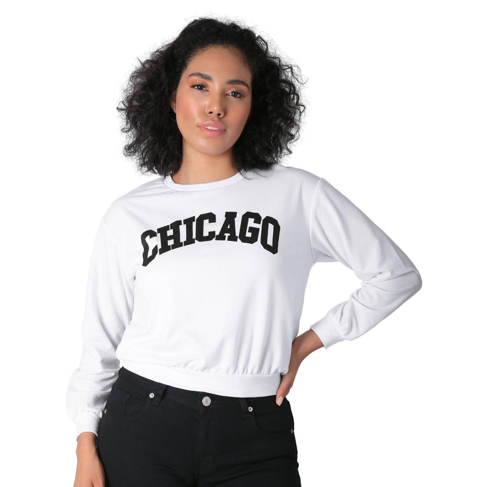 Sudadera blanca outlet mujer sin capucha