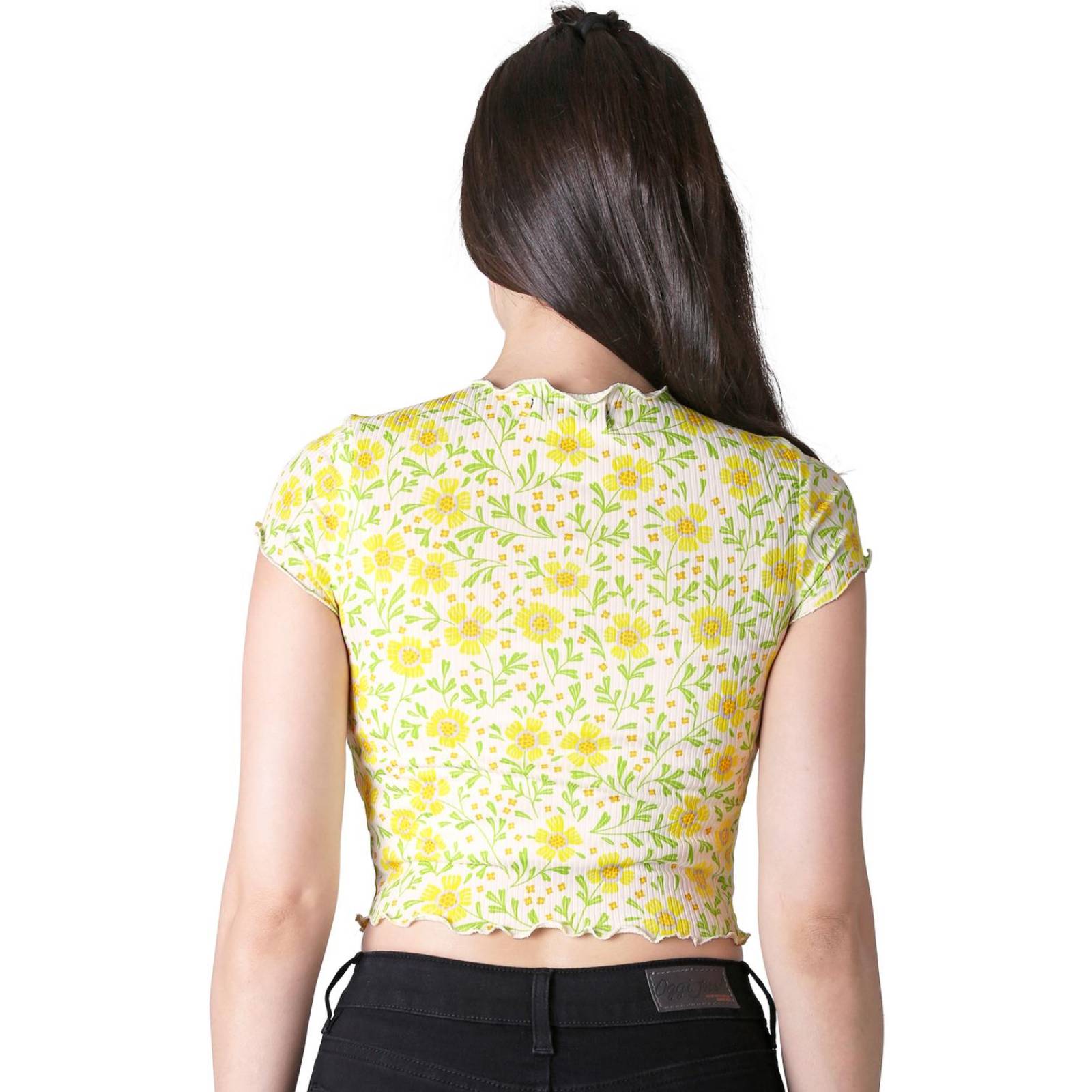 Playera Mujer Moda Camiseta Amarillo Stfashion 72604709 .