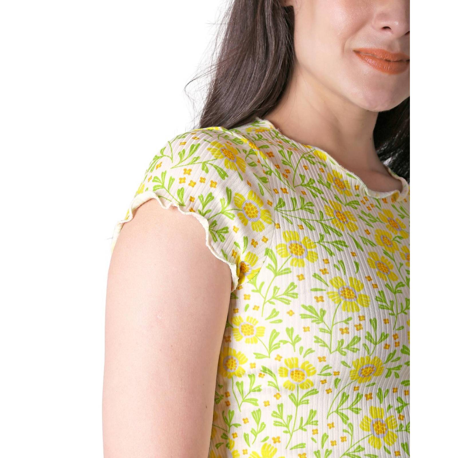 Playera Mujer Moda Camiseta Amarillo Stfashion 72604709 .