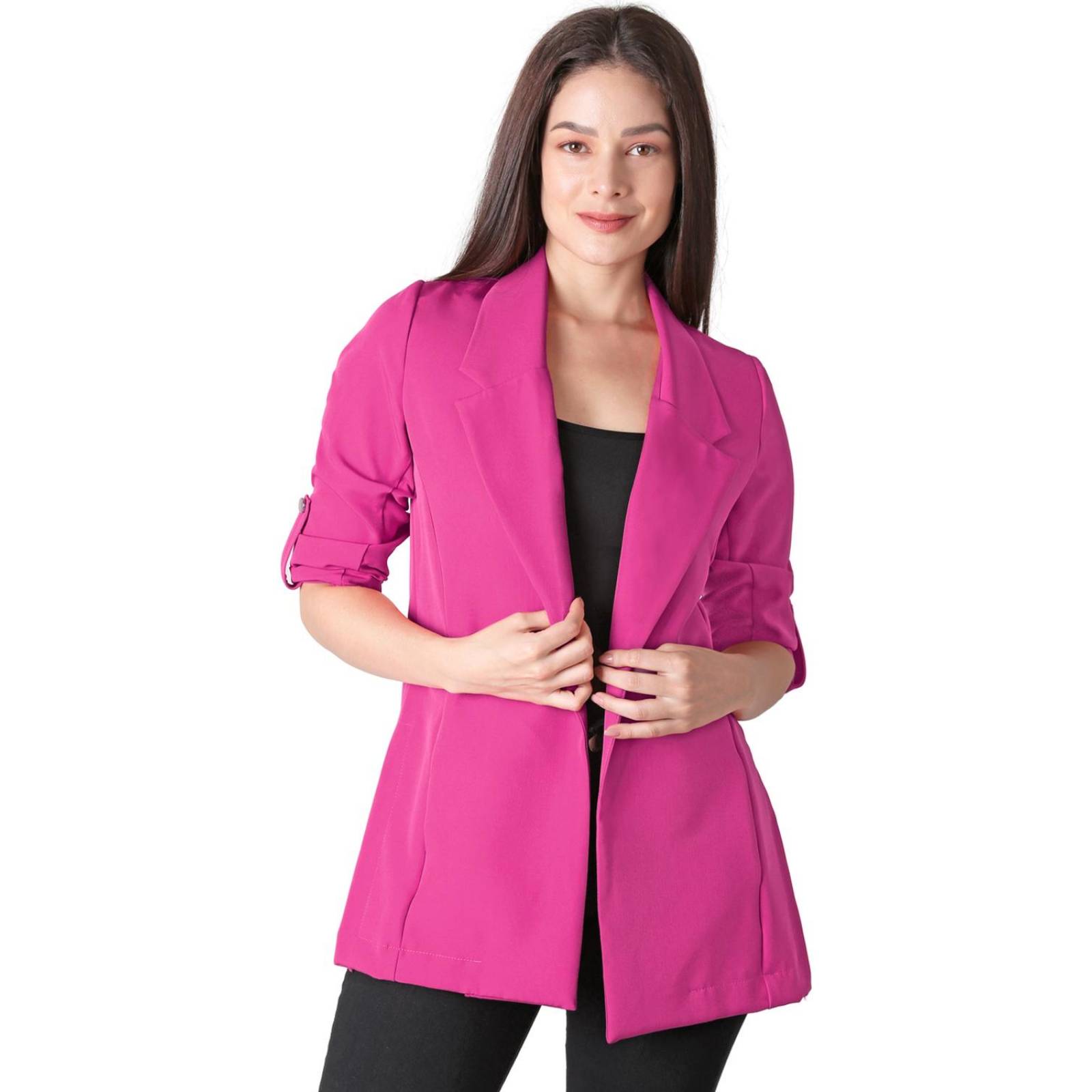 Saco Mujer Formal Blazer Rosa Stfashion 79304633 .
