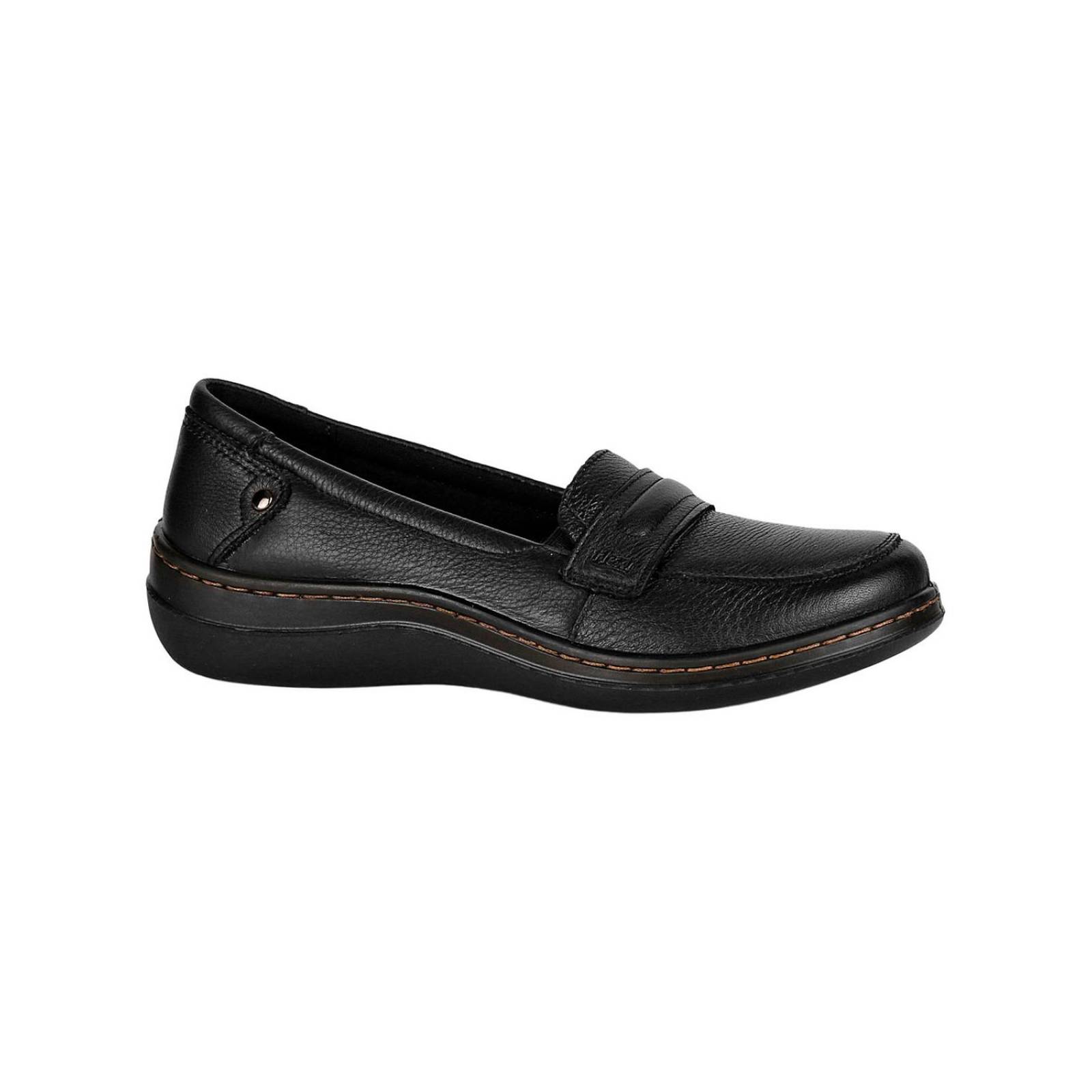 Zapato Confort Piso Mujer Negro Piel Flexi 02503921