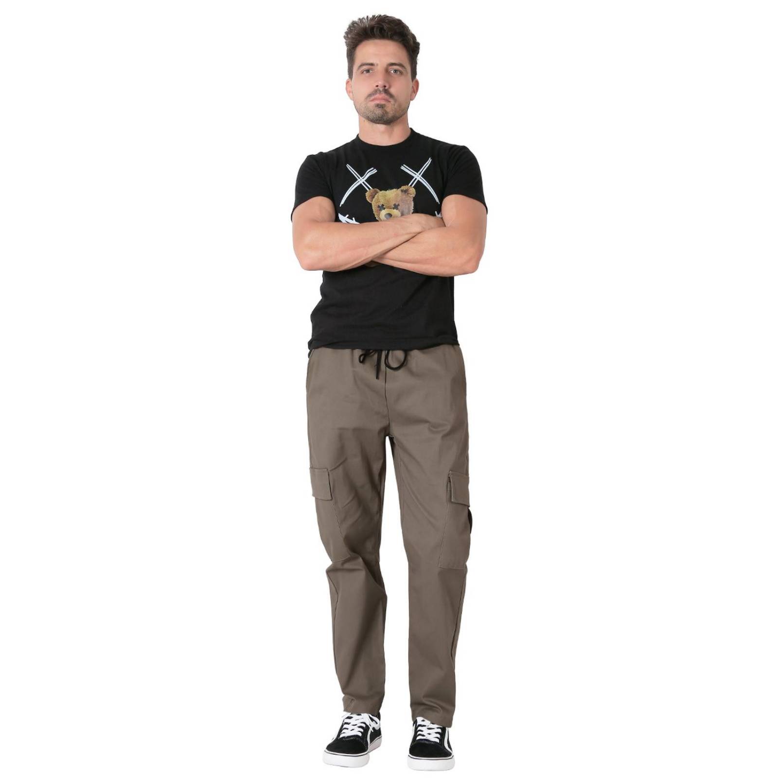 Pantalón Moda Cargo Hombre Verde Stfashion 53204602 