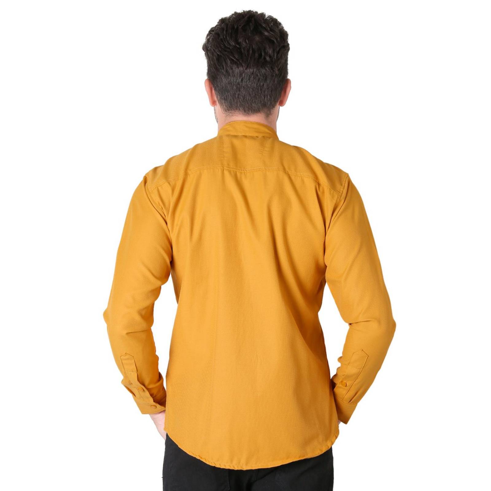 Camisa Hombre Casual Slim Mostaza Stfashion 50504621 