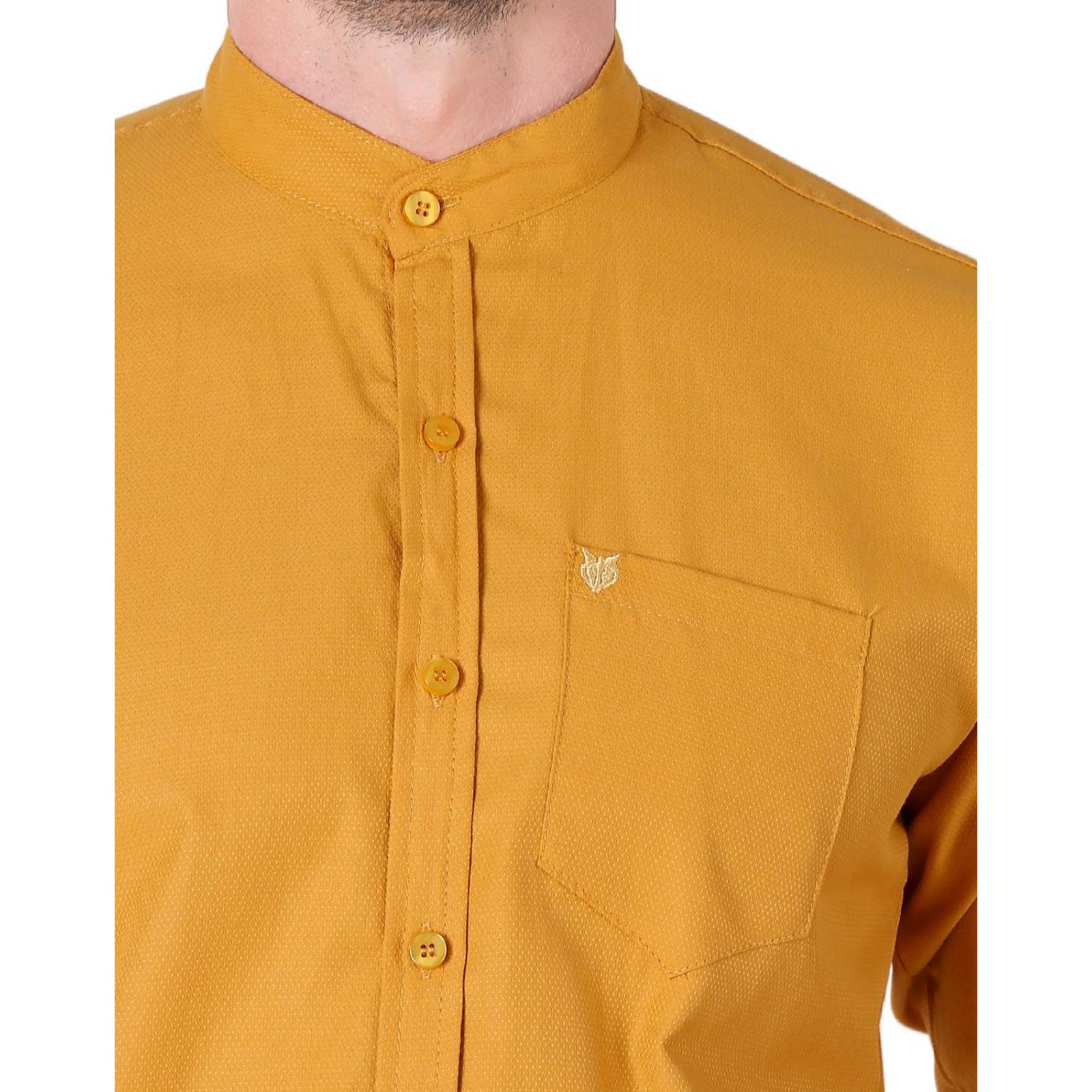 Camisa Hombre Casual Slim Mostaza Stfashion 50504621 