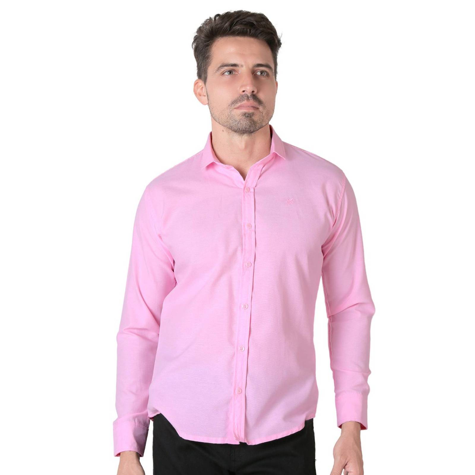 Camisa Hombre Casual Slim Rosa Stfashion 50504617 