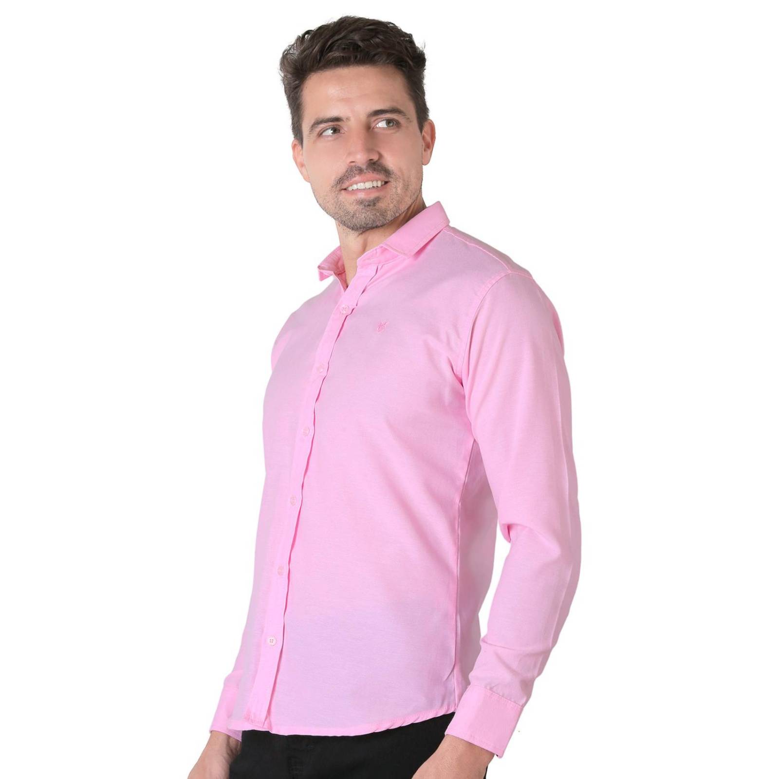 Camisa Hombre Casual Slim Rosa Stfashion 50504617 