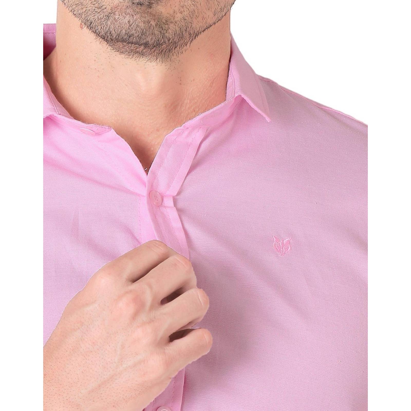 Camisa Hombre Casual Slim Rosa Stfashion 50504617 