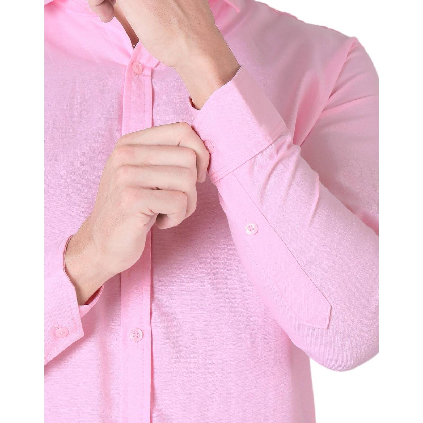 Camisa Hombre Casual Slim Rosa Stfashion 50504617 