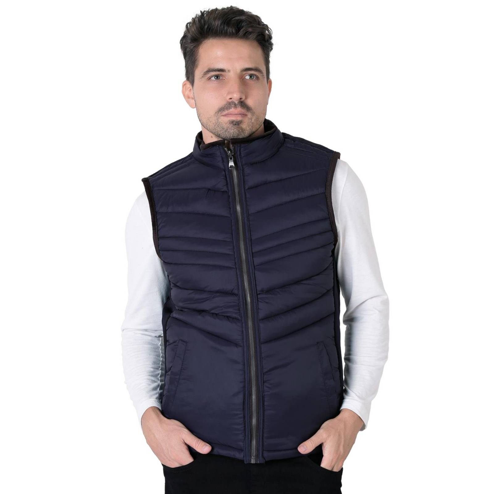 Chaleco Reversible Hombre Café Salvaje Tentación 50704837 