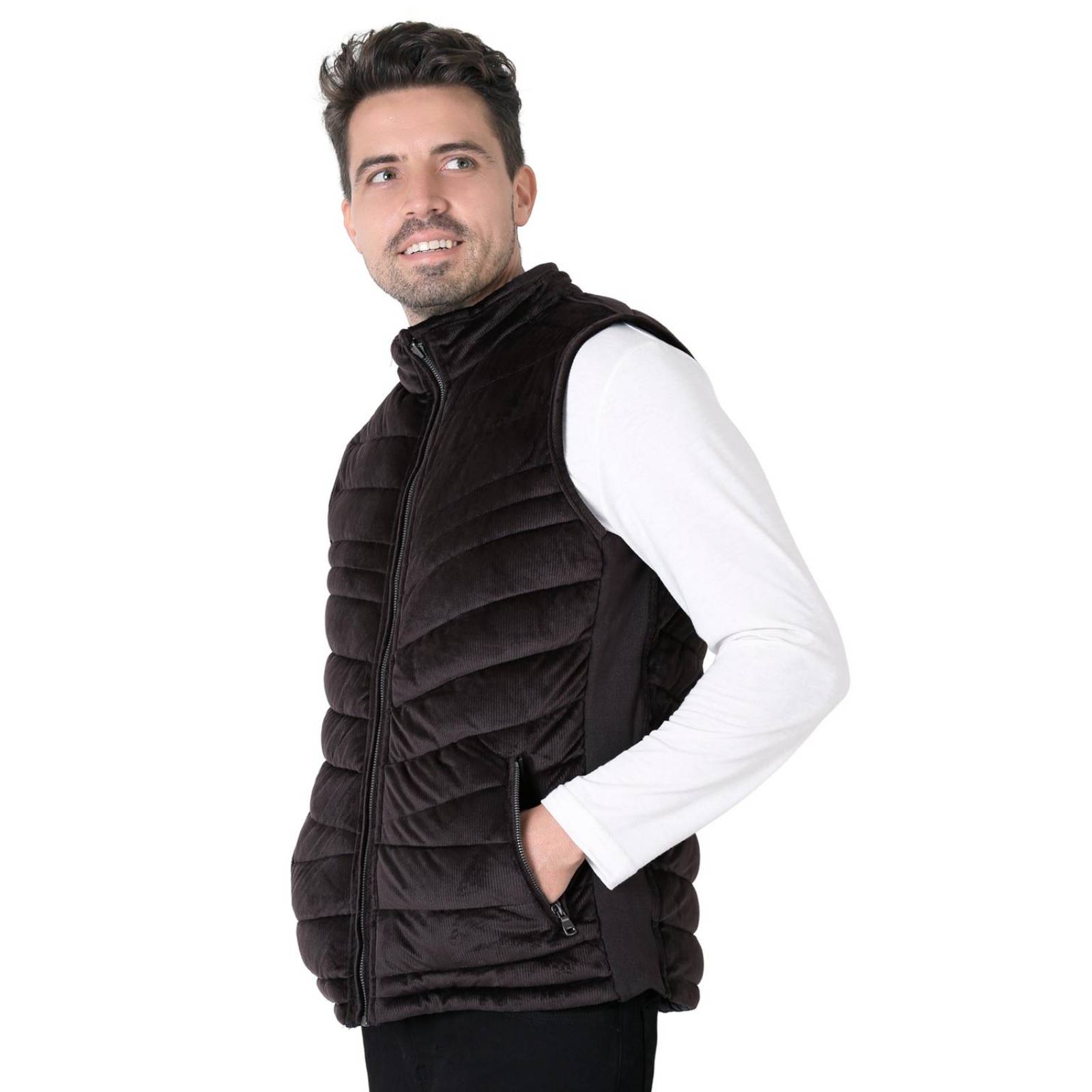Chaleco Reversible Hombre Café Salvaje Tentación 50704837 