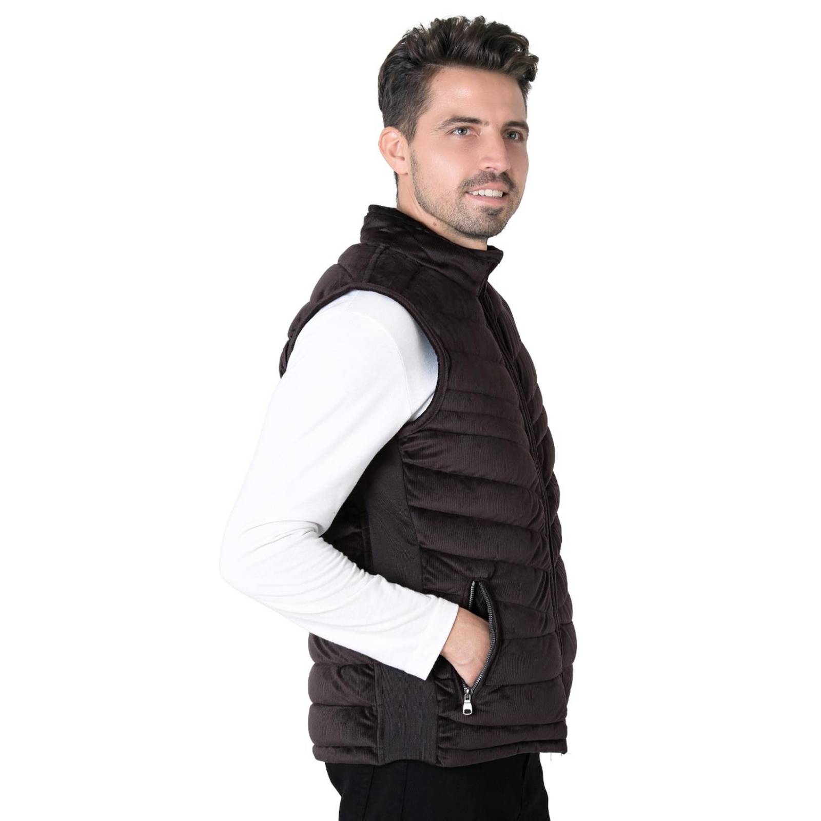 Chaleco Reversible Hombre Café Salvaje Tentación 50704837 