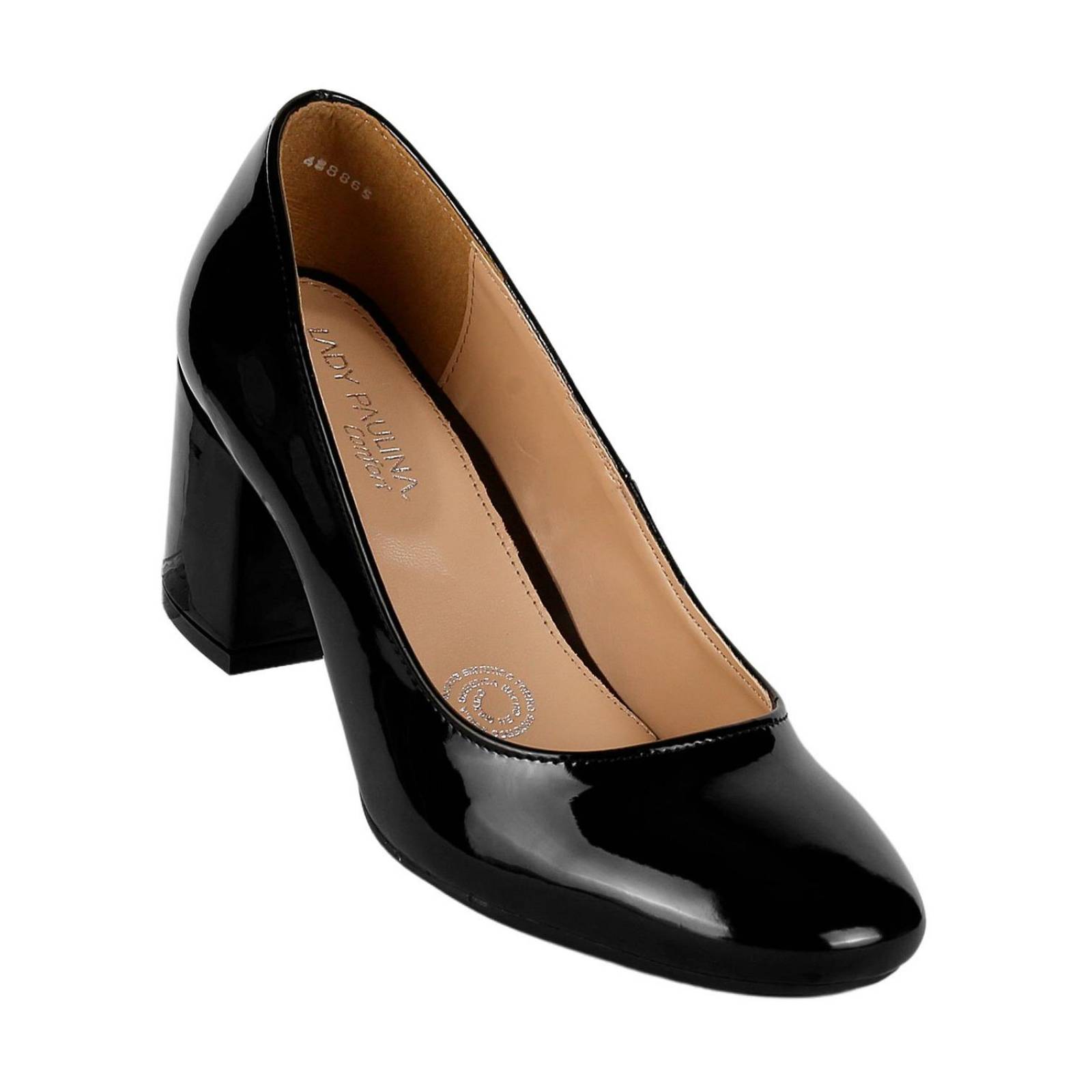 Zapatilla Mujer Tacón Negro Lady Paulina 02703907 