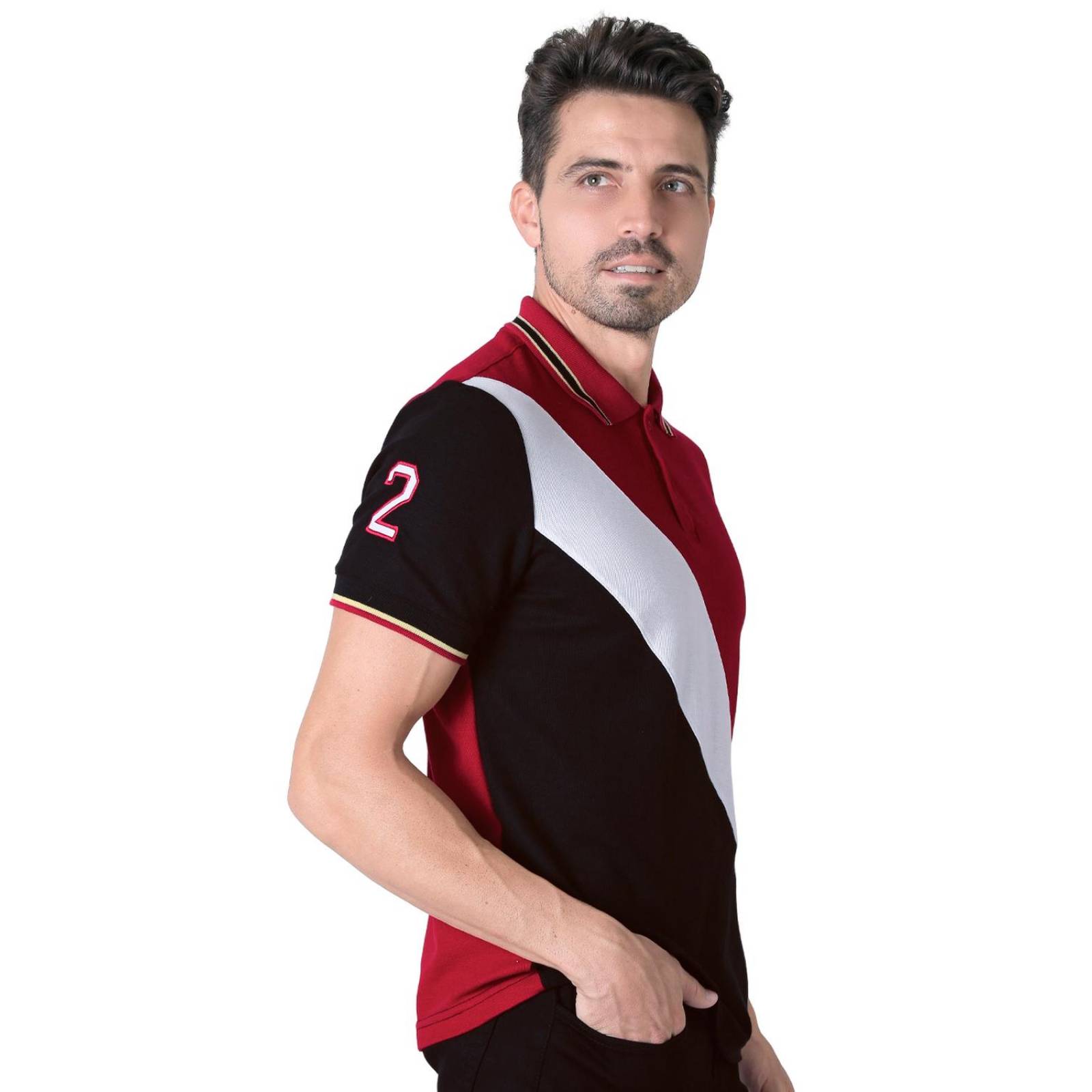 Playera Hombre Moda Polo Rojo Stfashion 71604639 