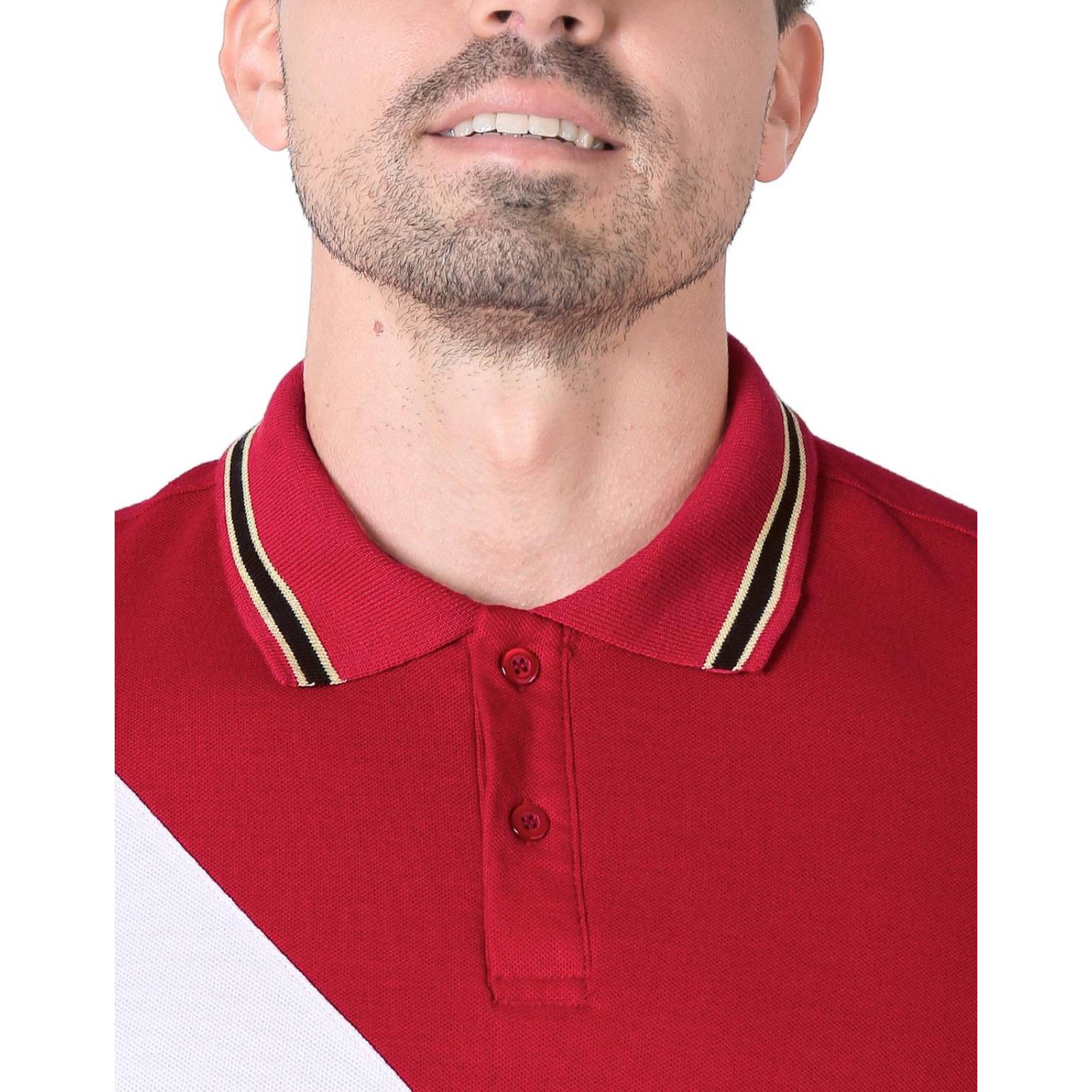 Playera Hombre Moda Polo Rojo Stfashion 71604639 