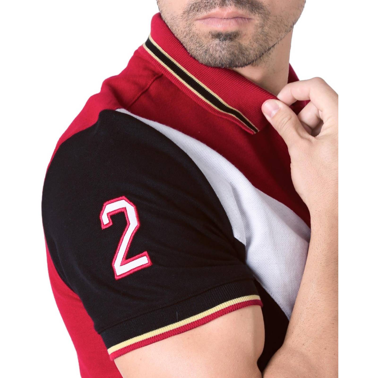 Playera Hombre Moda Polo Rojo Stfashion 71604639 