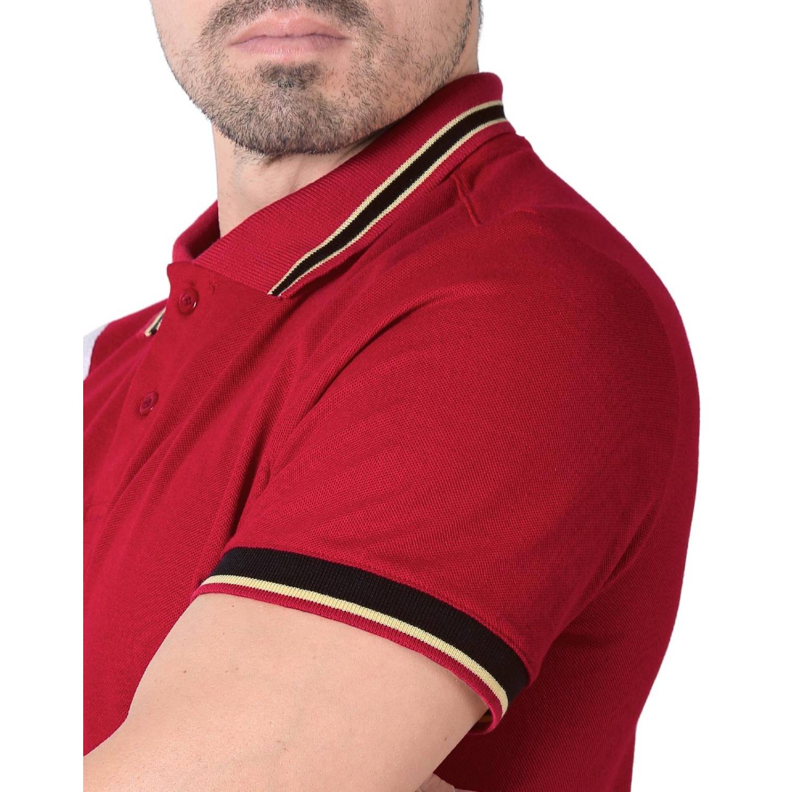 Playera Hombre Moda Polo Rojo Stfashion 71604639 