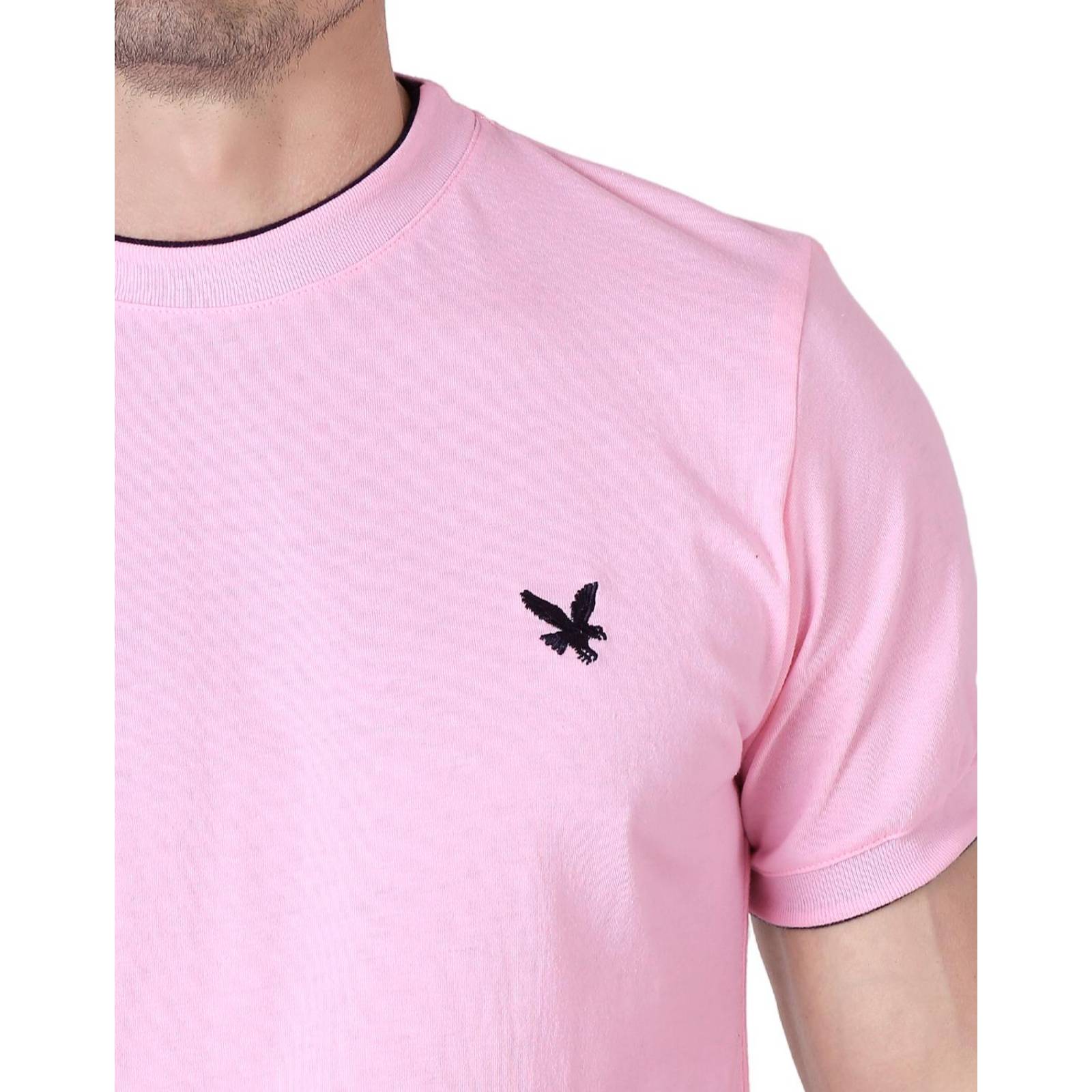 Playera Hombre Básico Camiseta Rosa Stfashion 61704614 