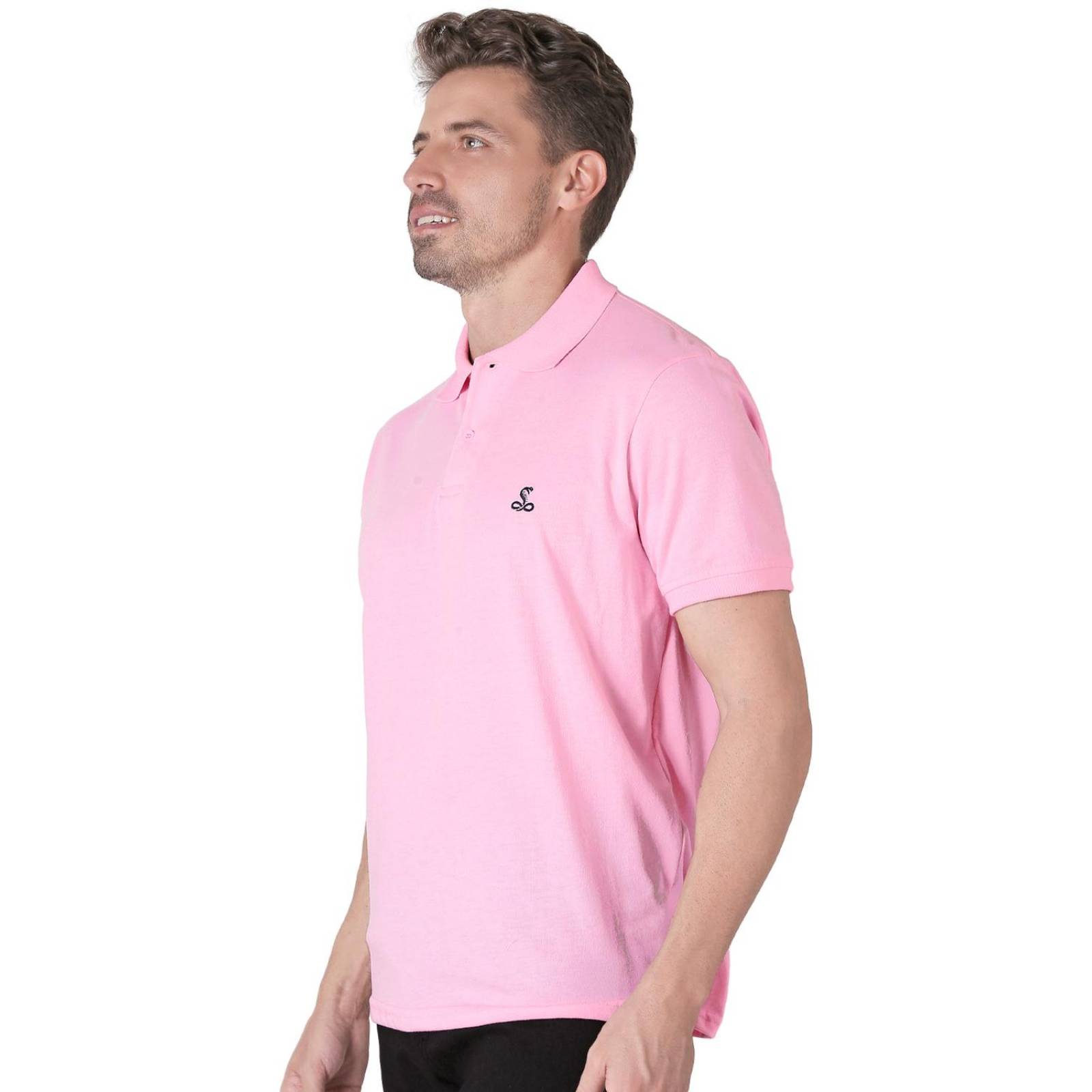 Playera Hombre Básico Polo Rosa Stfashion 61704611 